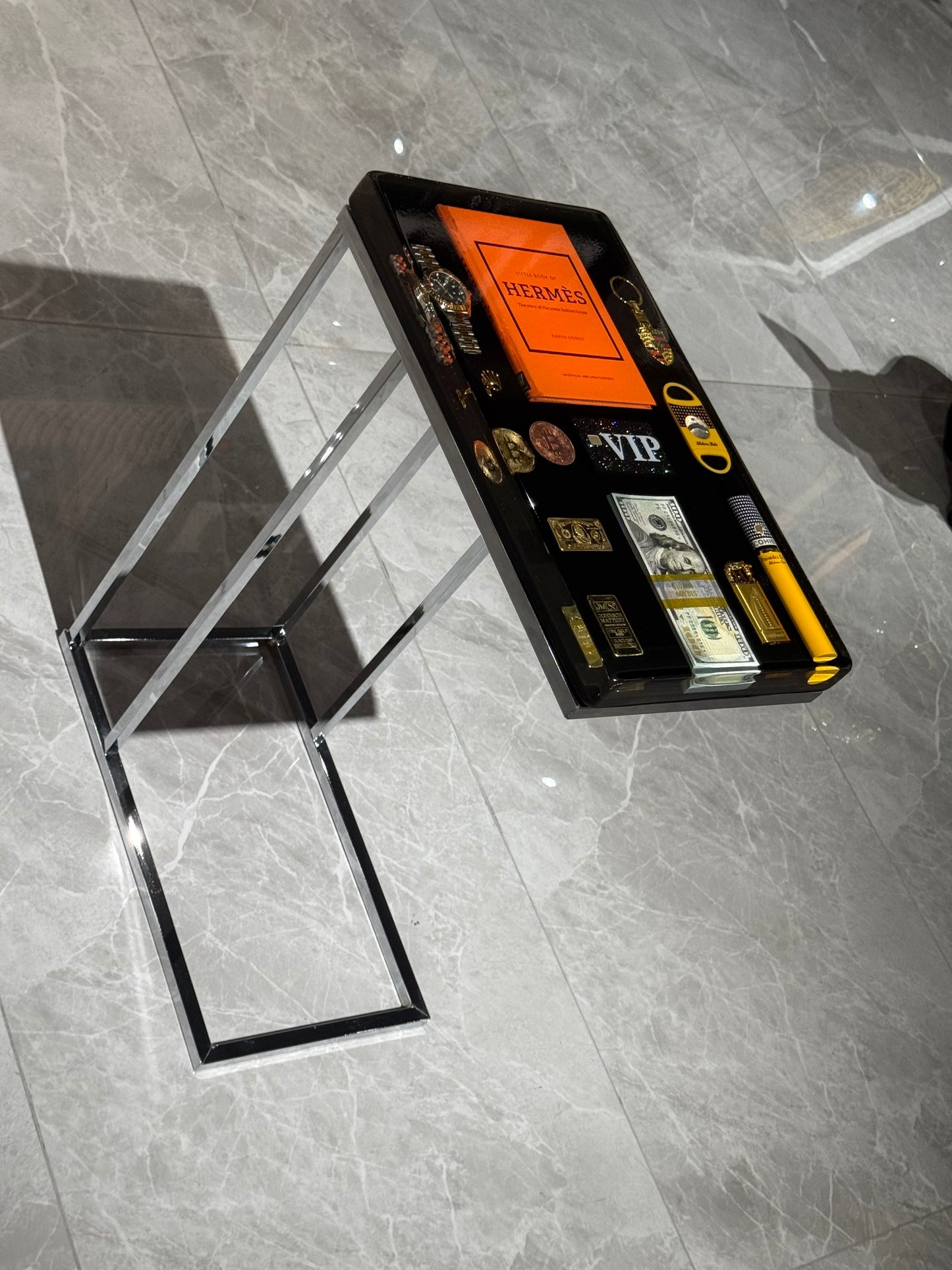 Hermes Book Square Side Table