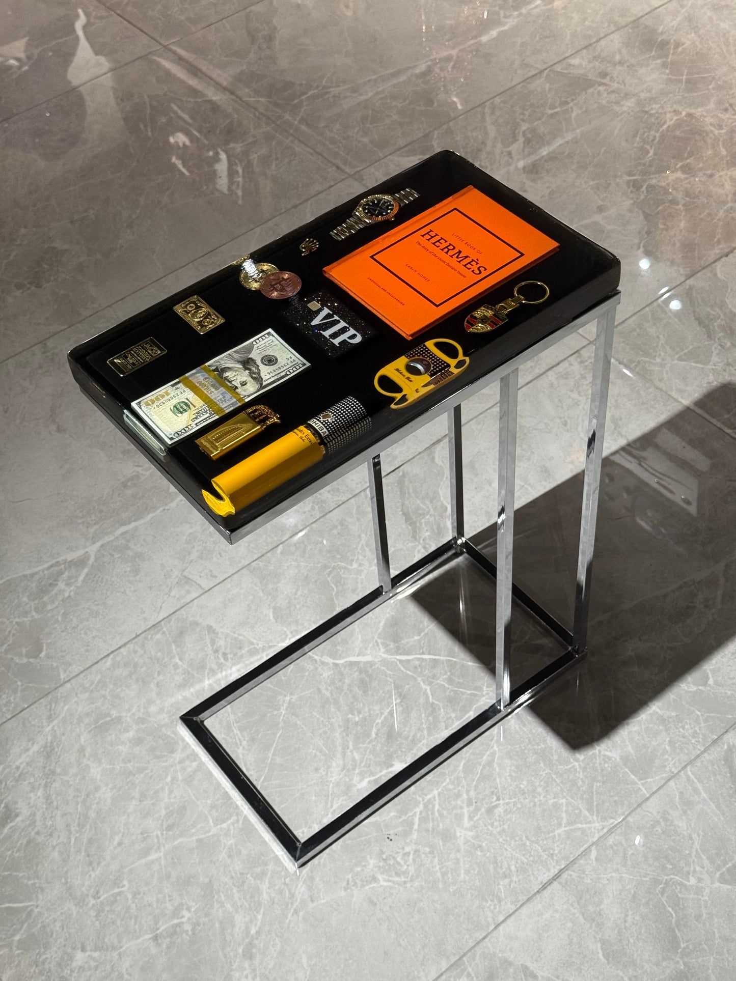 Hermes Book Square Side Table