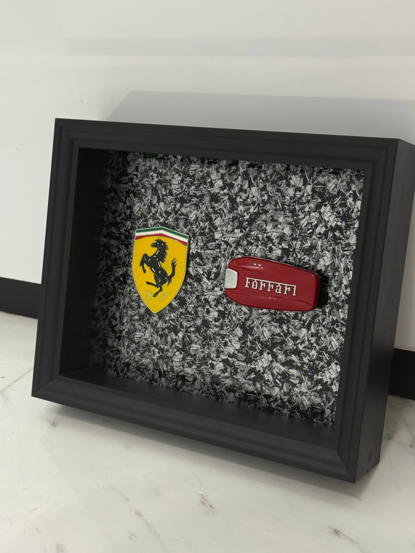 Automotive Inspired yellow shield Luxury Box Frame