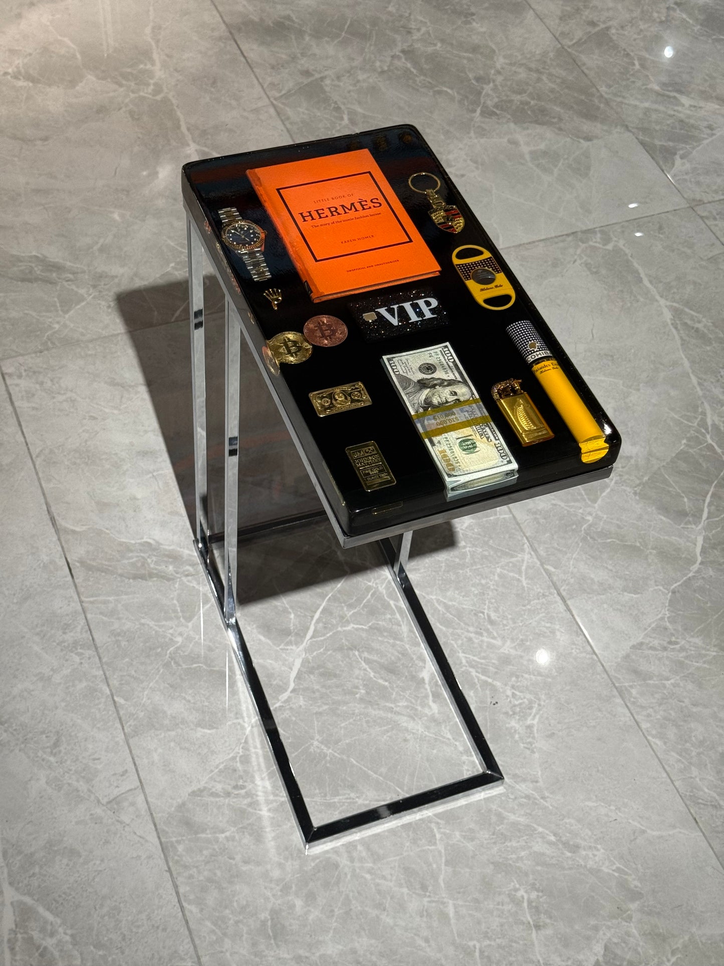 Hermes Book Square Side Table