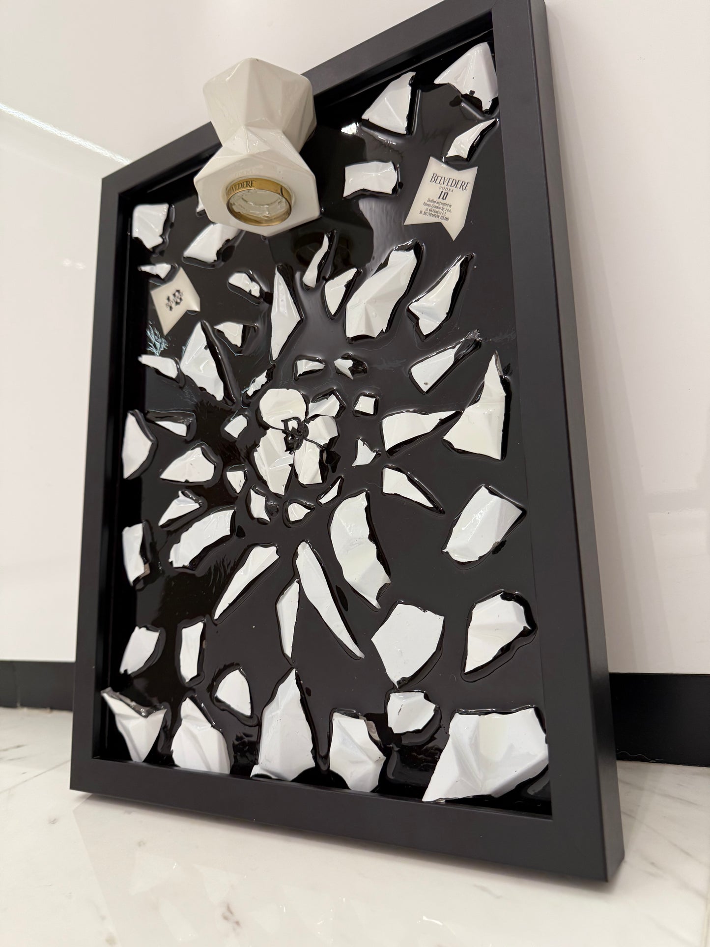 Belvedere 10 Broken Bottle Frame Art