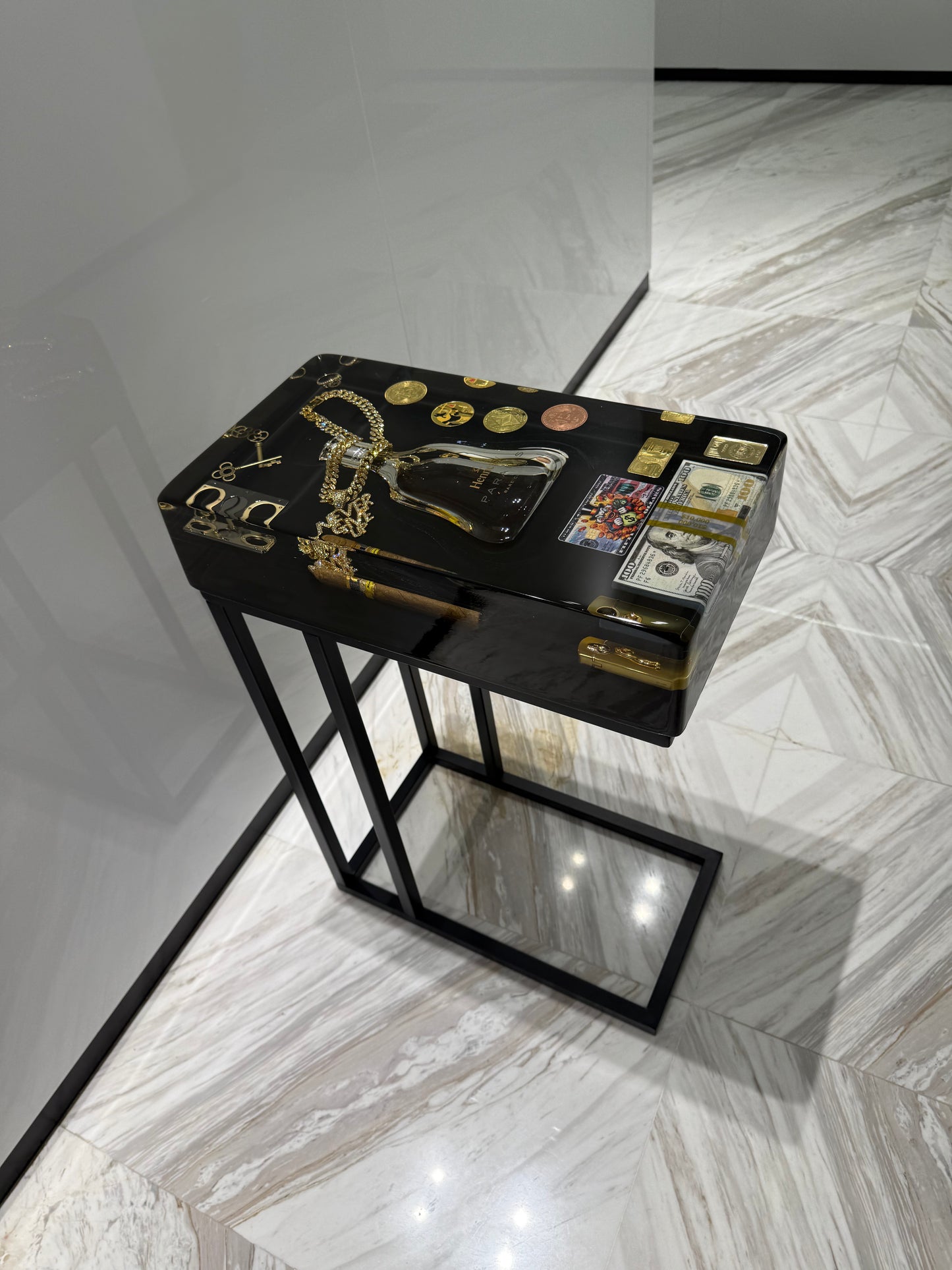 Hennessy Paradise Square Side Table