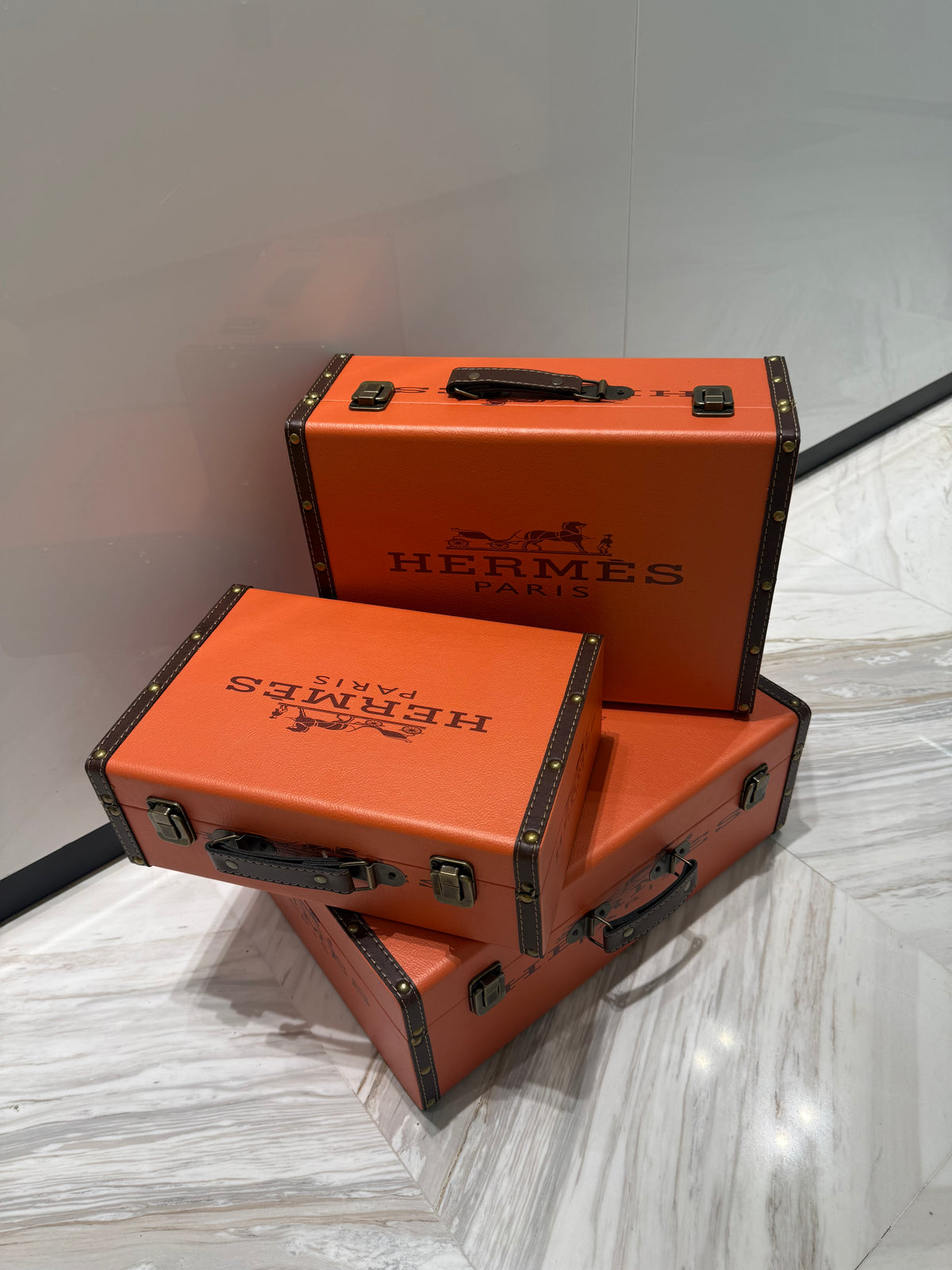Hermes decoration Luggage set 3 pieces