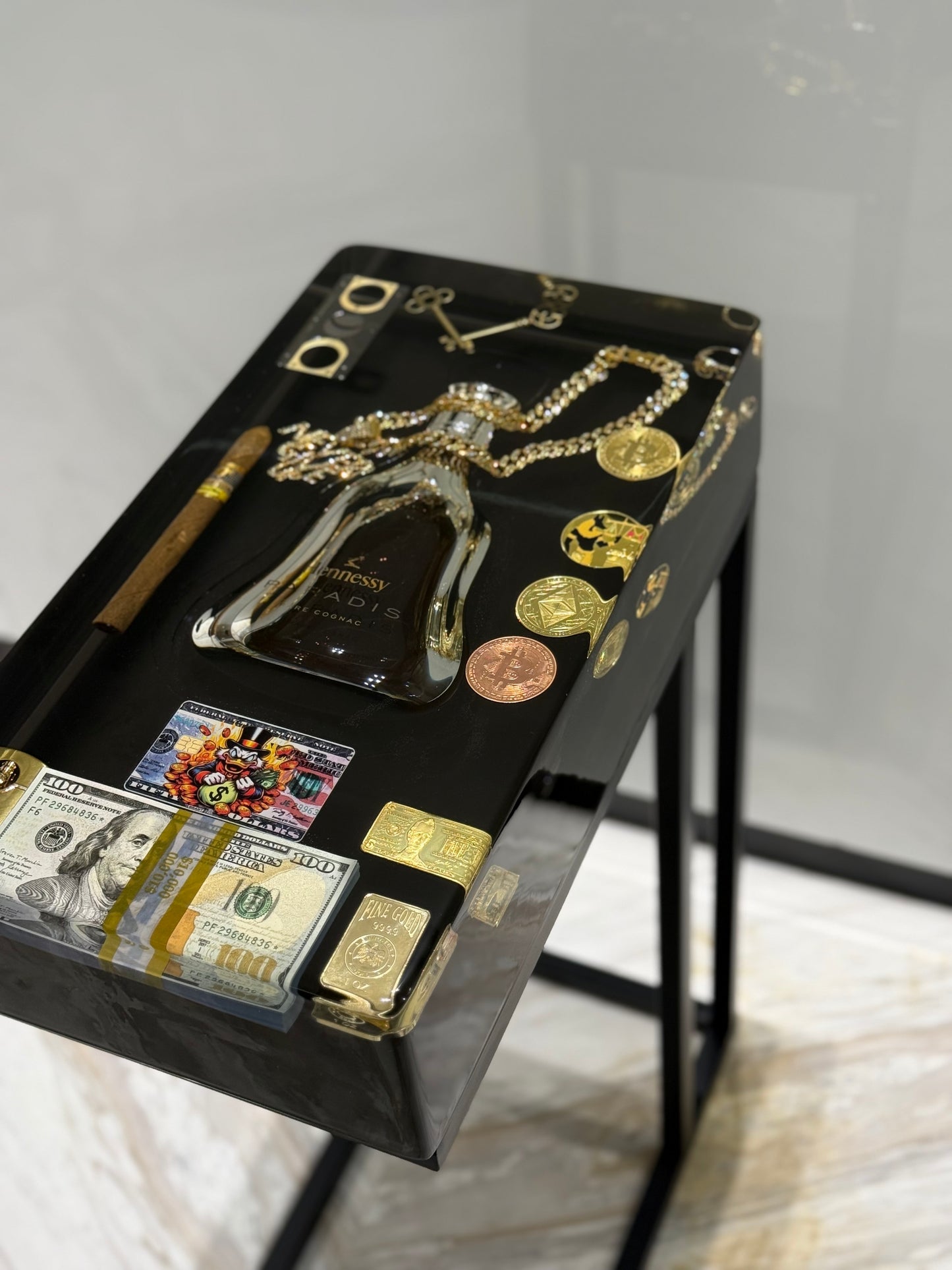 Hennessy Paradise Square Side Table