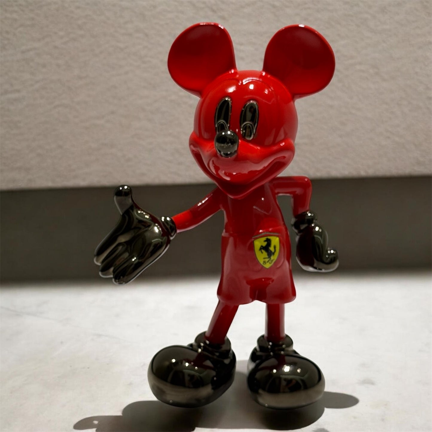 Luxury Red Motorsport Sculpture Supercar Inspired Collectible Art
