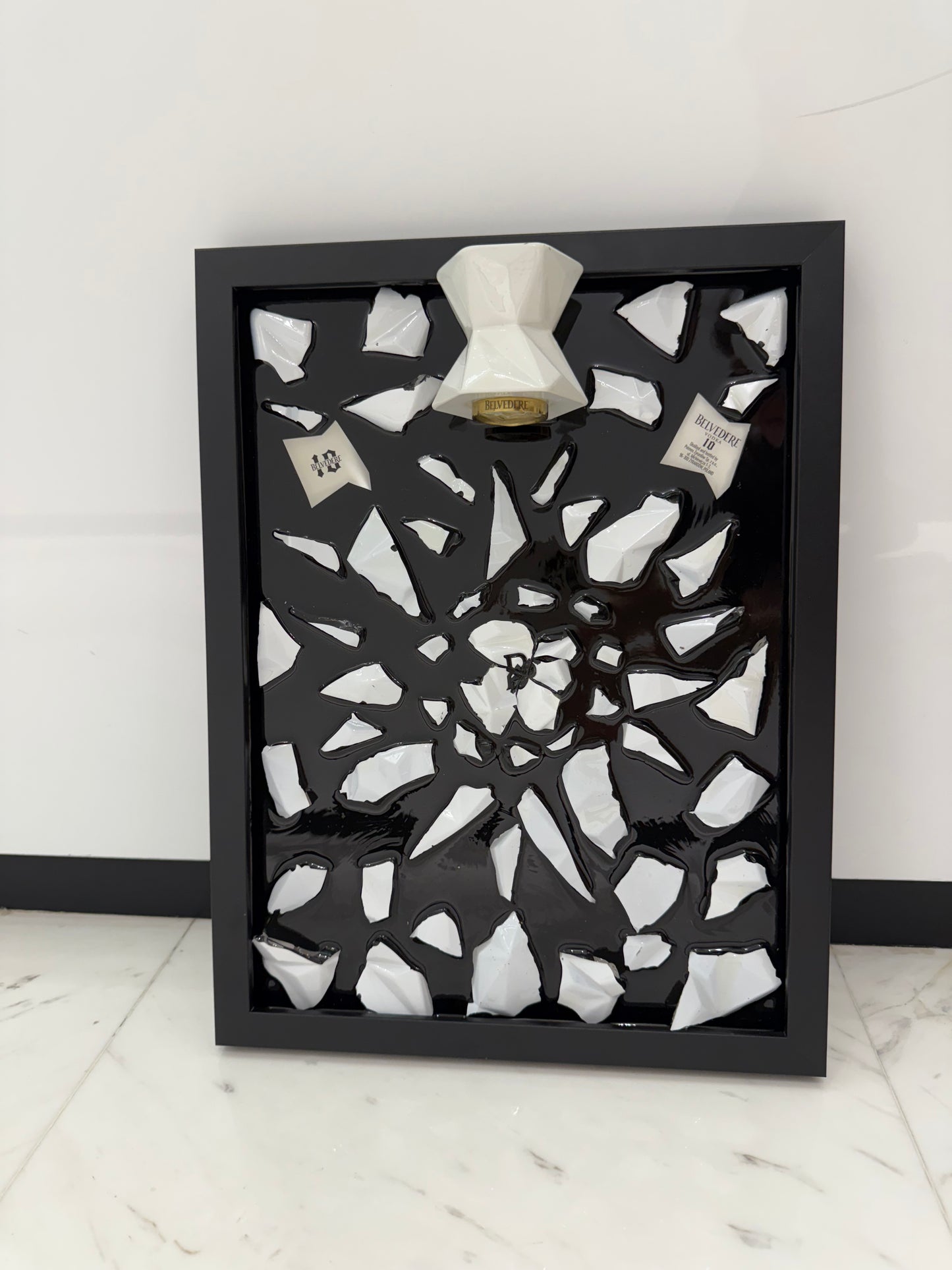 Belvedere 10 Broken Bottle Frame Art