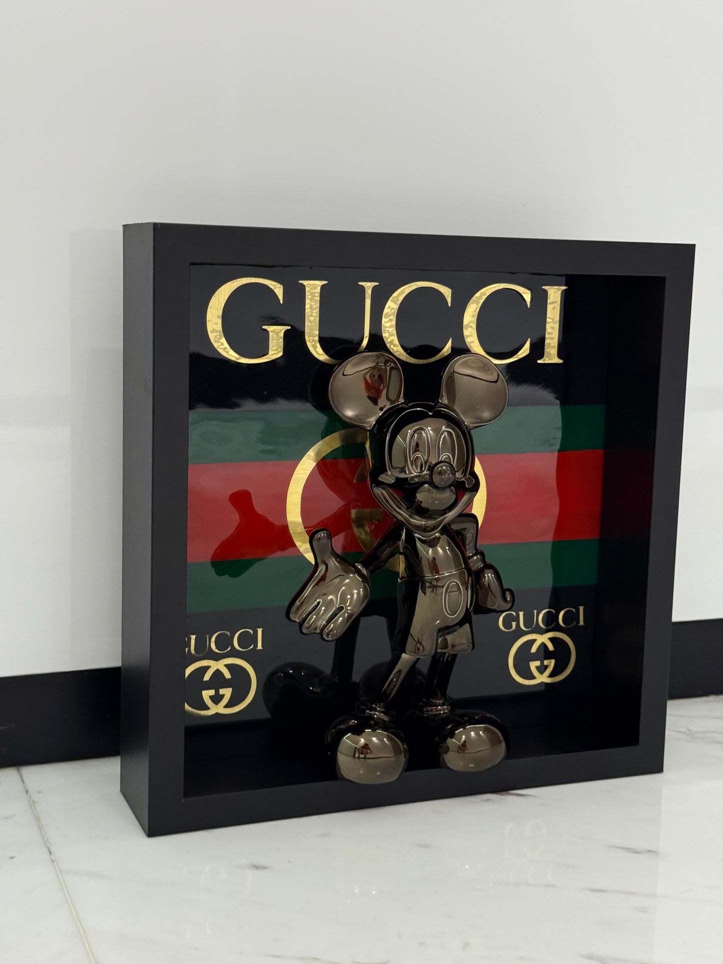 Grey Mickey in Gucci Frame – Modern Minimalism Meets Luxury