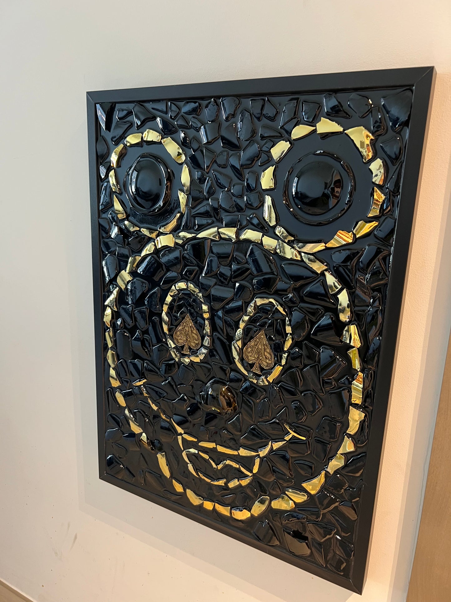 Big Mickey Mouse Frame Gold black