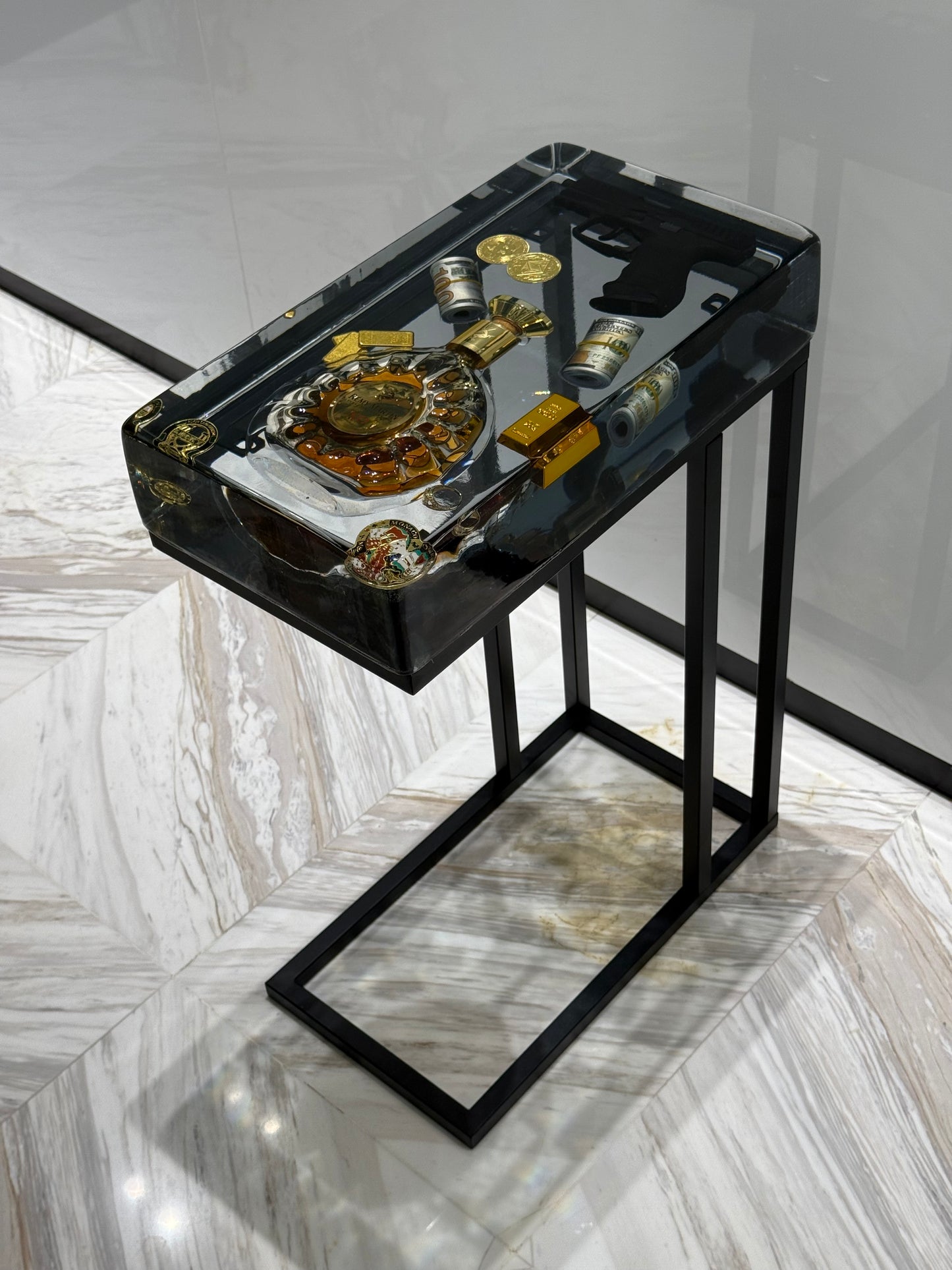 Remy Martin XO Square Side Table