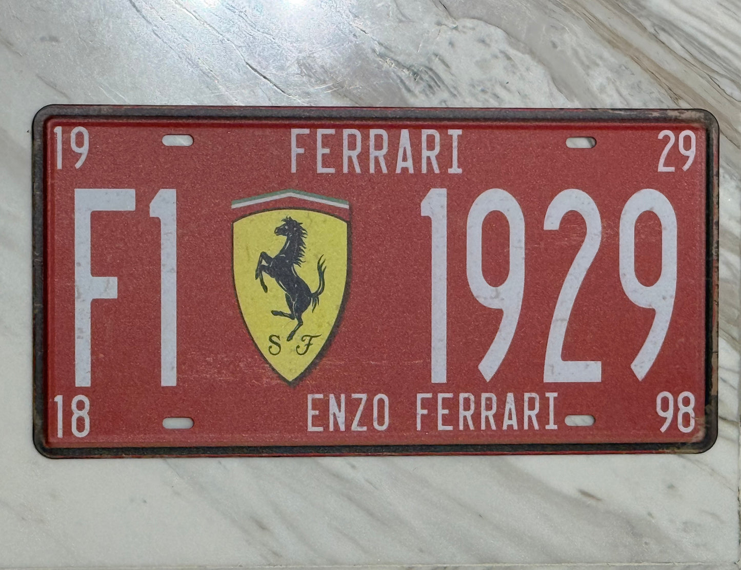Vintage Racing-Inspired Metal Wall Plate