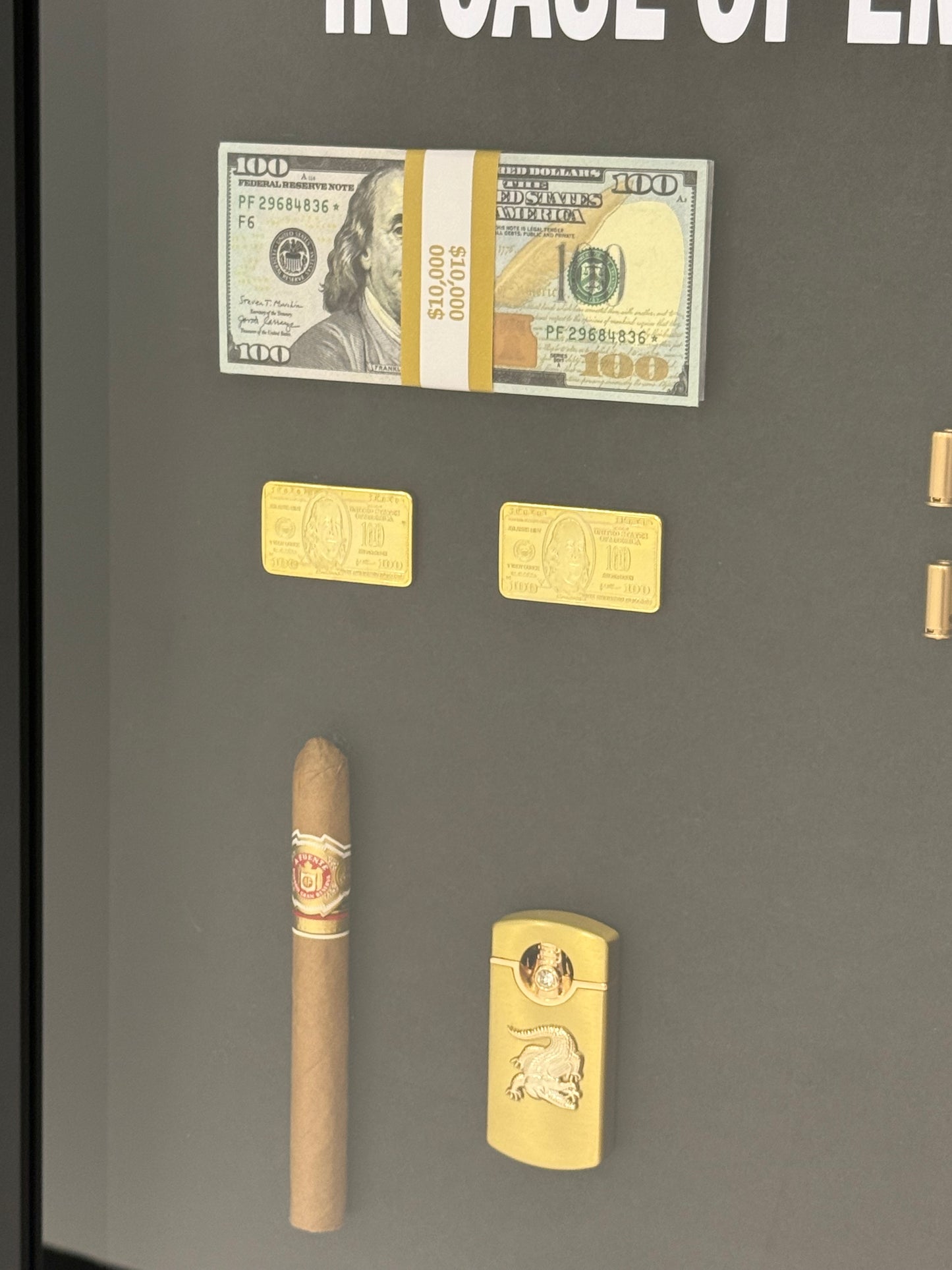 In Case of Emergency Luxury Shadow Box Frame – The Ultimate Statement Piece