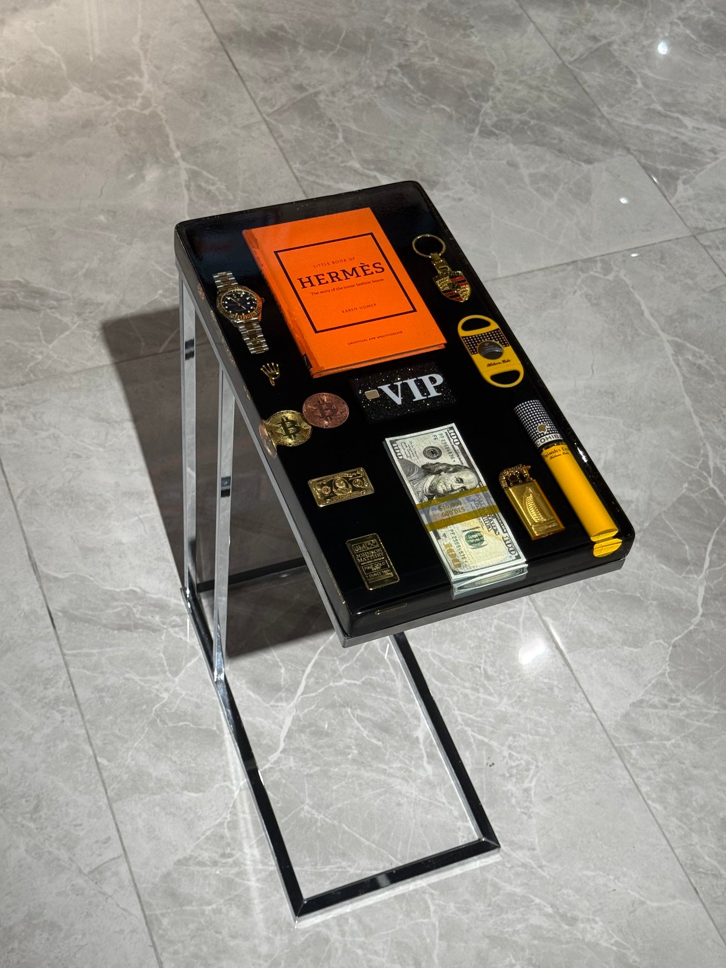 Hermes Book Square Side Table