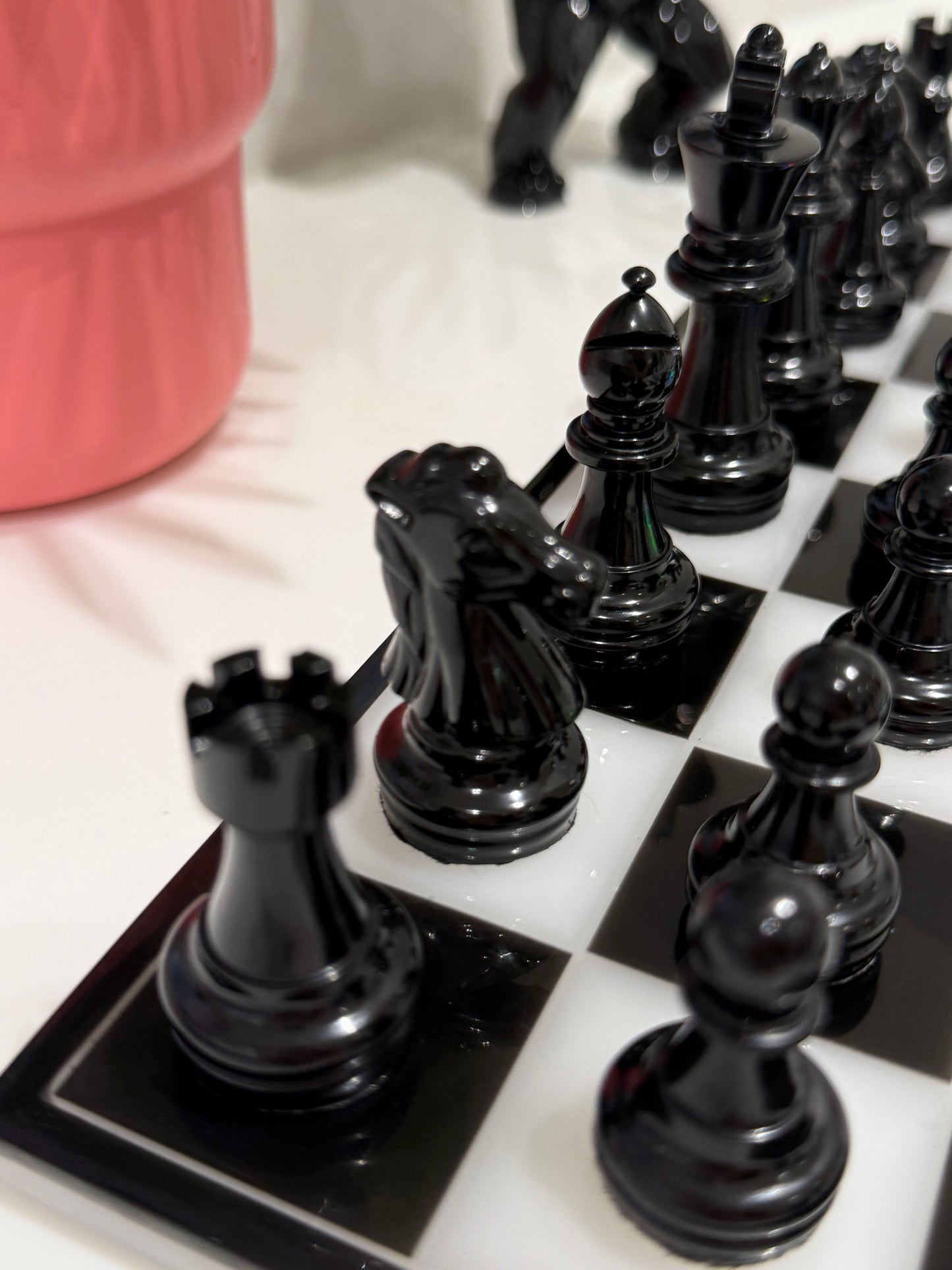 Chess Board Set Chanel Game white and black