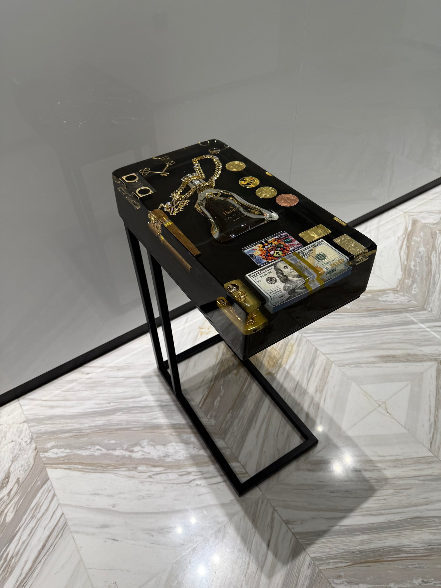 Hennessy Paradise Square Side Table
