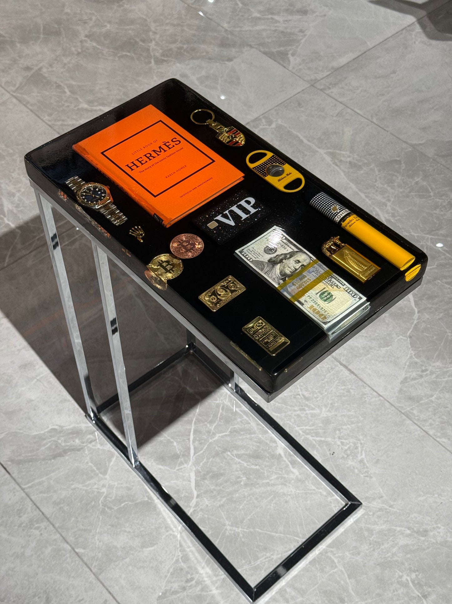 Hermes Book Square Side Table