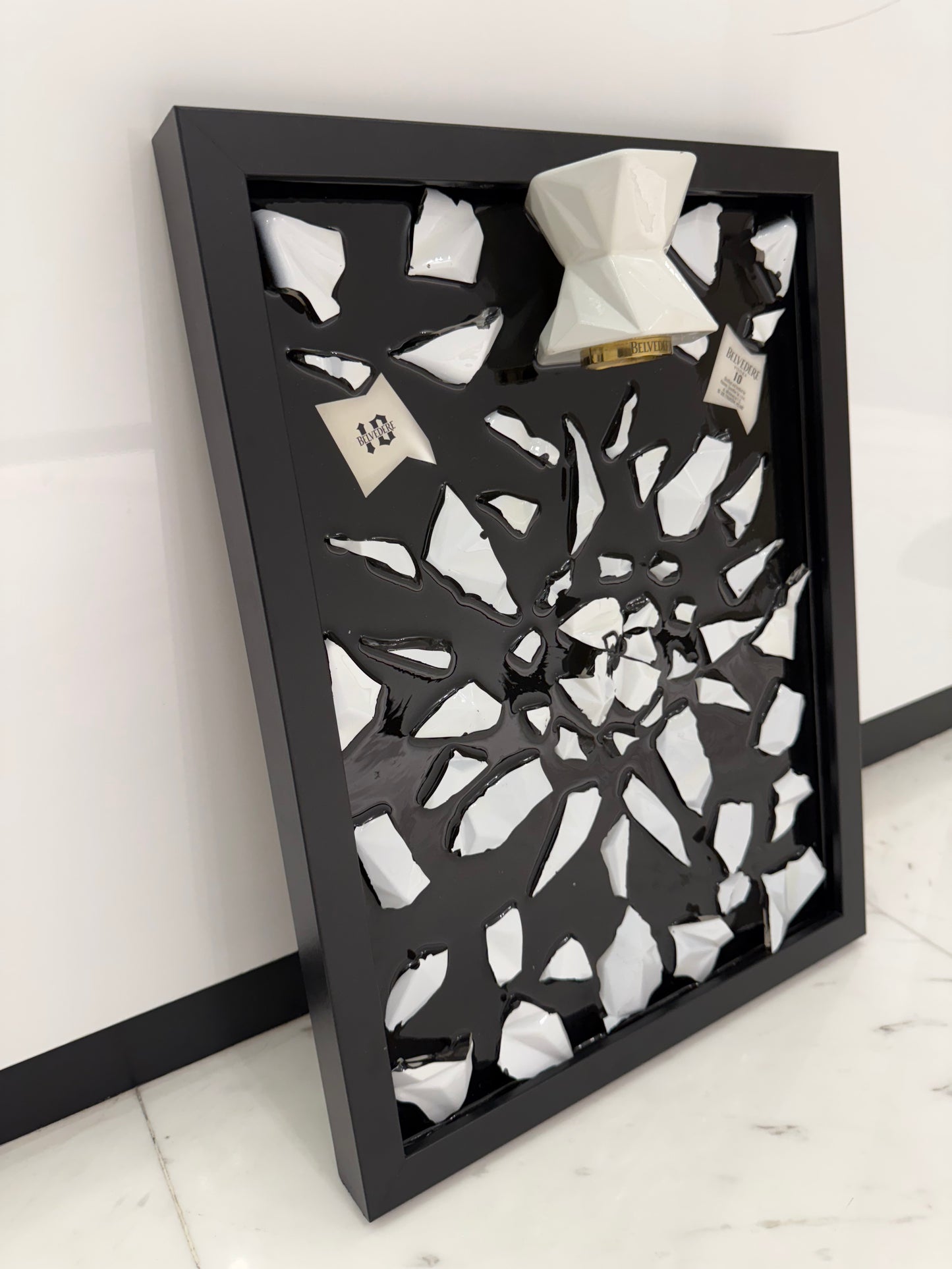 Belvedere 10 Broken Bottle Frame Art