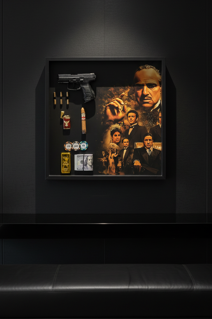 Legacy of Power Shadow Box Frame – Luxury Mafia Inspired Wall Art