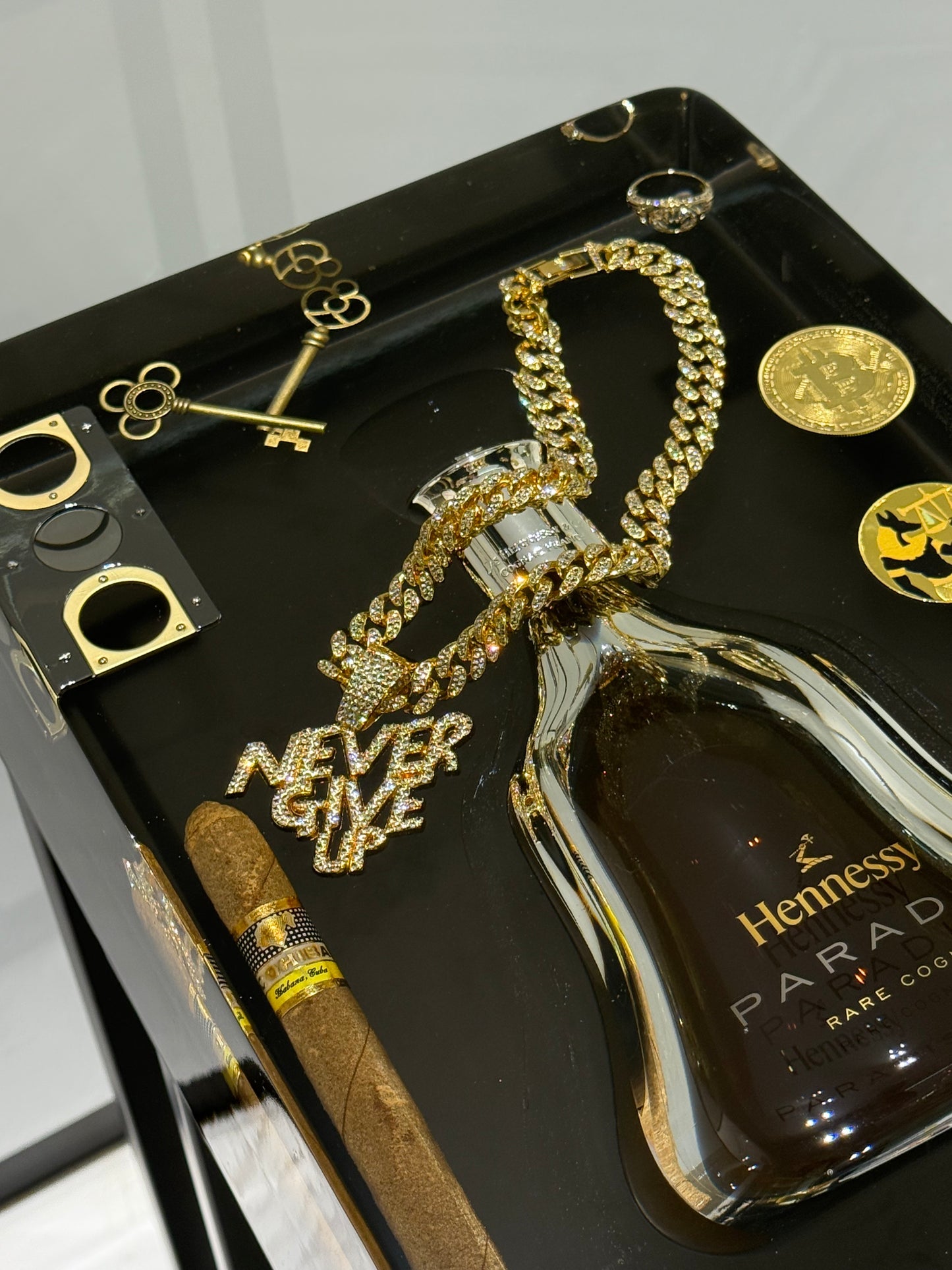 Hennessy Paradise Square Side Table