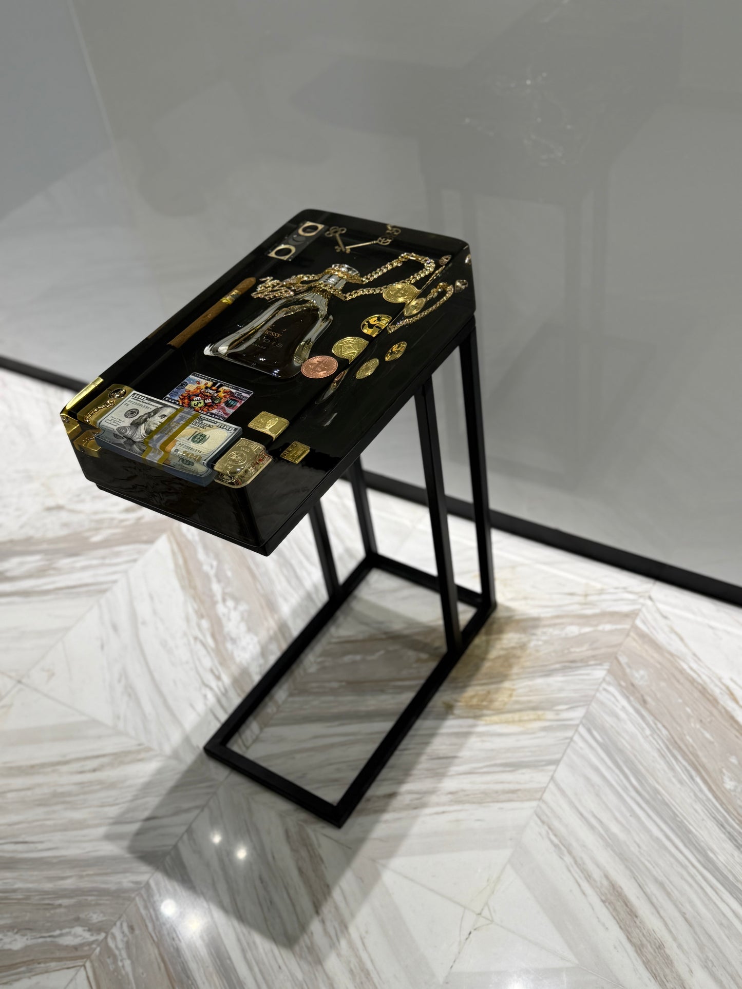 Hennessy Paradise Square Side Table