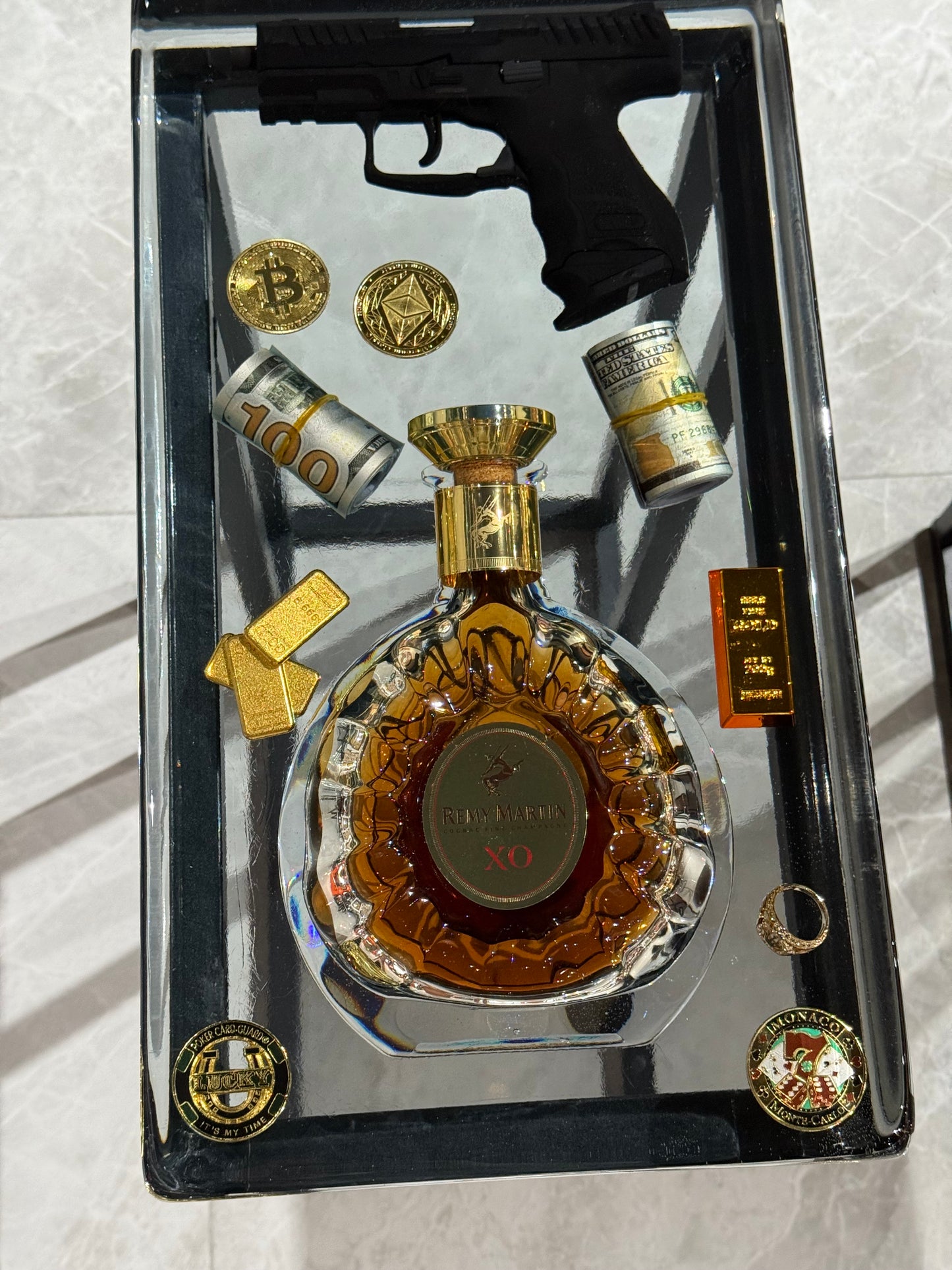 Remy Martin XO Square Side Table