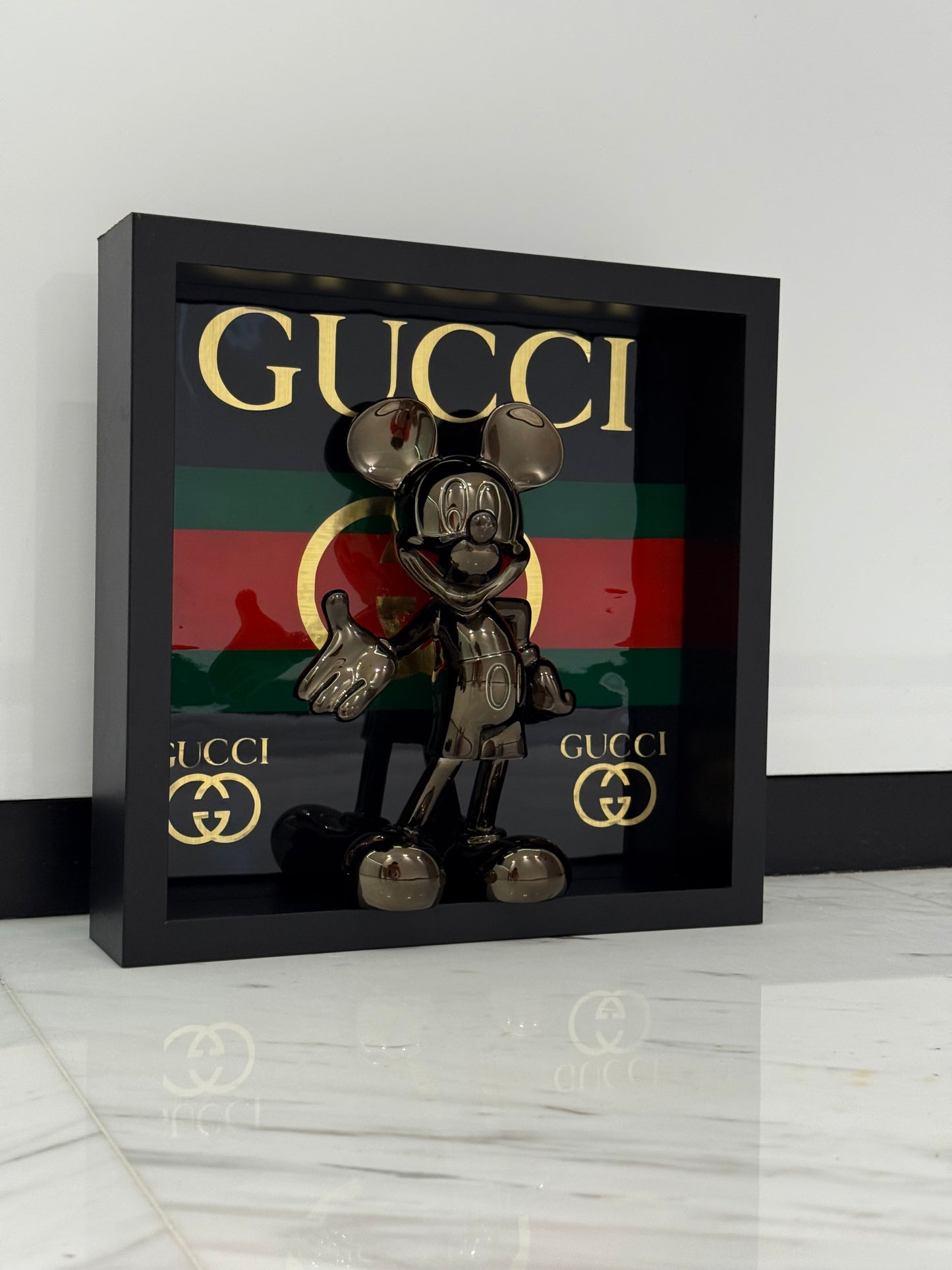 Grey Mickey in Gucci Frame – Modern Minimalism Meets Luxury
