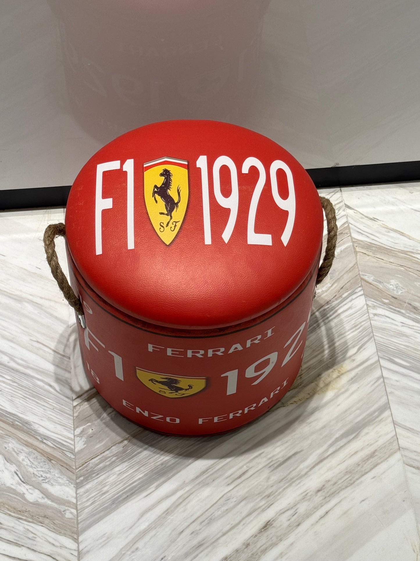 Luxury Racing-Inspired Storage Ottoman