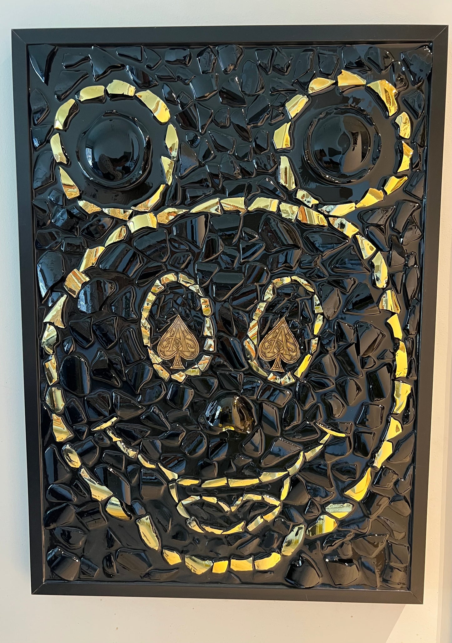Big Mickey Mouse Frame Gold black