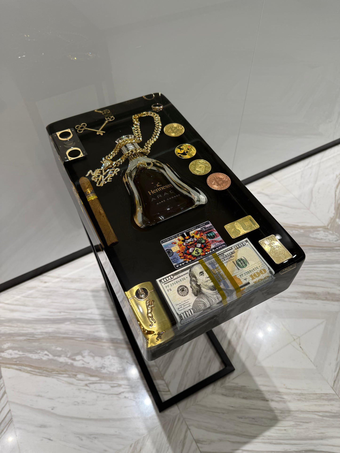 Hennessy Paradise Square Side Table