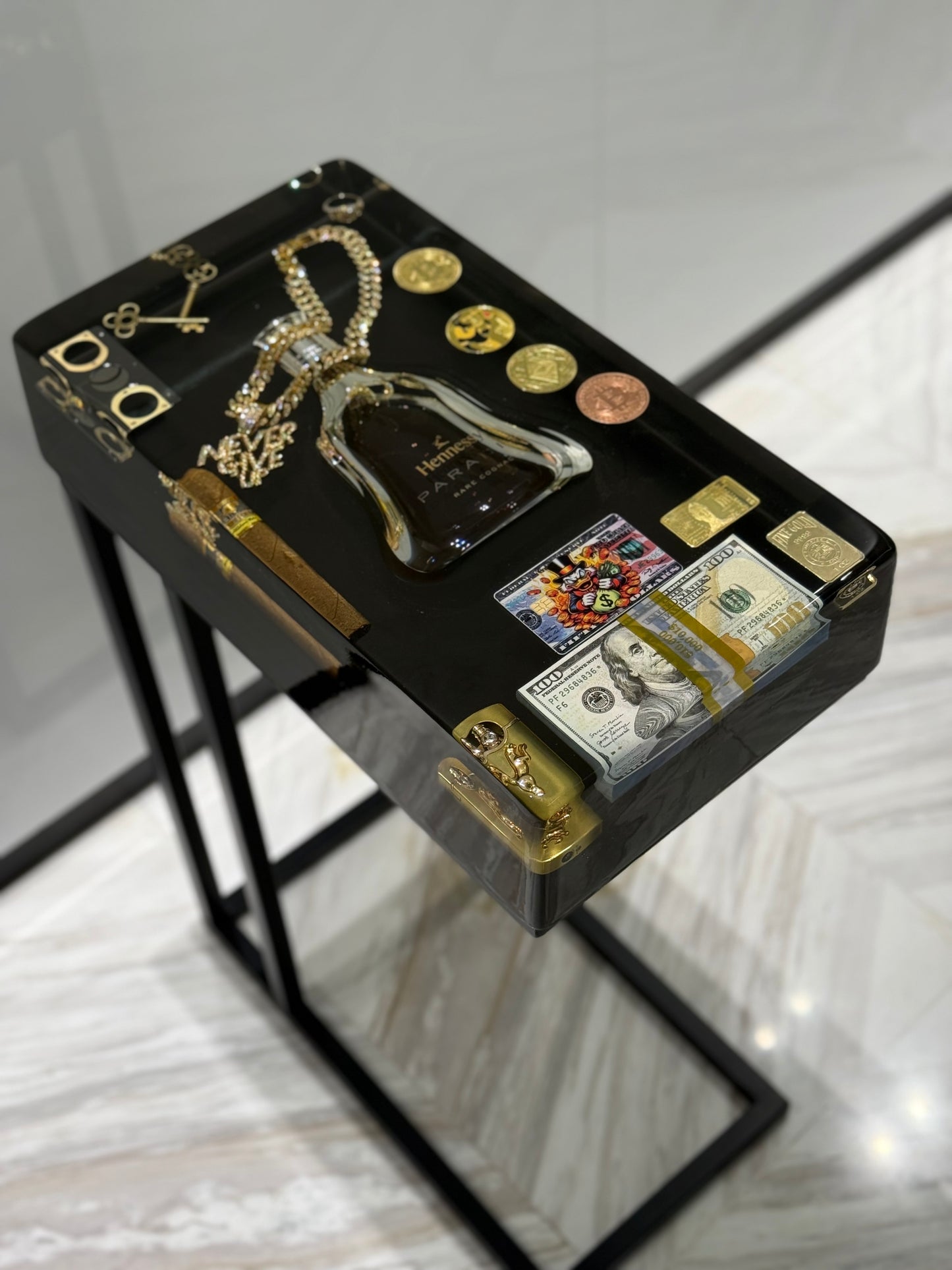 Hennessy Paradise Square Side Table