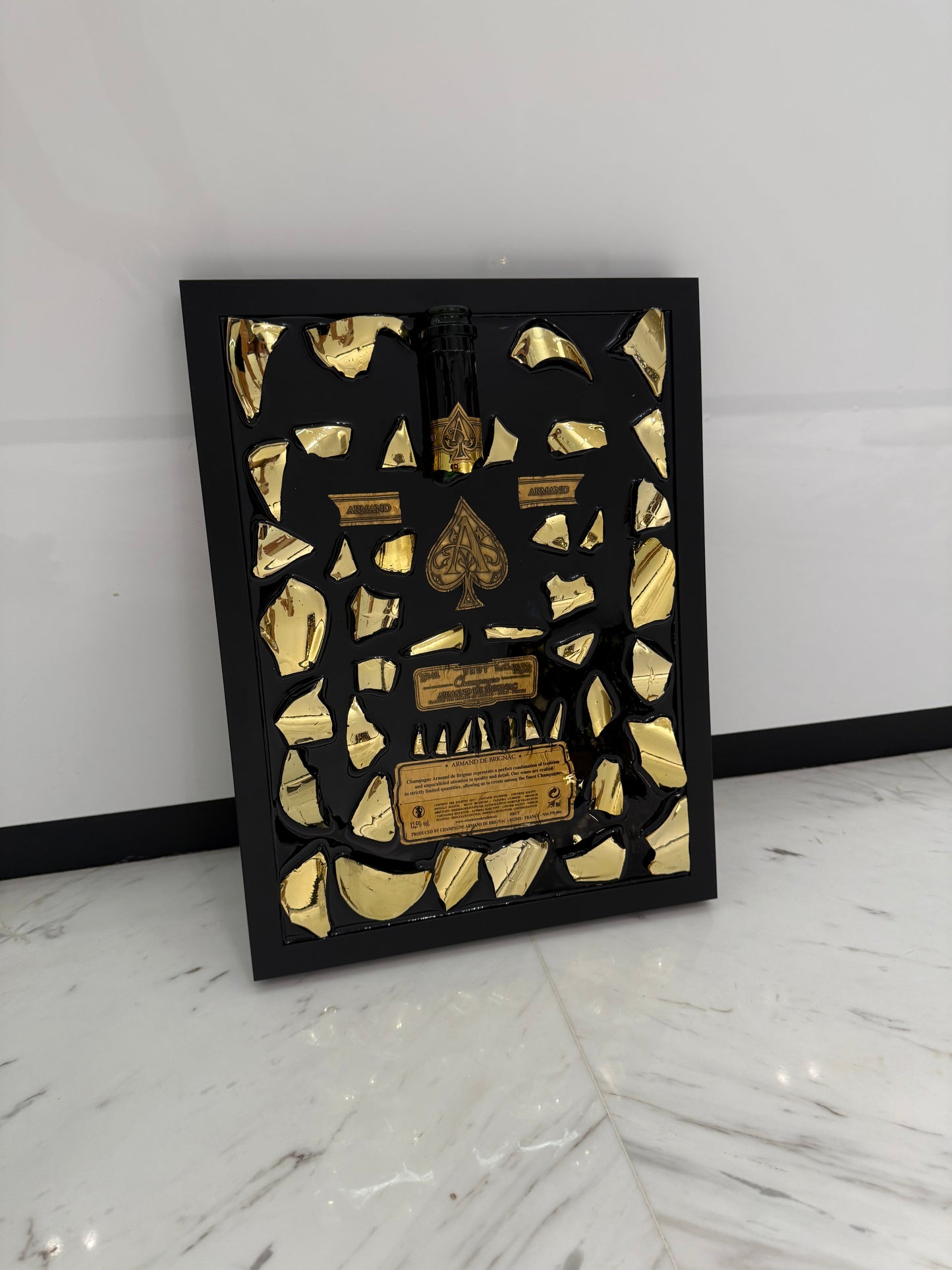 ACE Champagne Gold Broken Bottle art