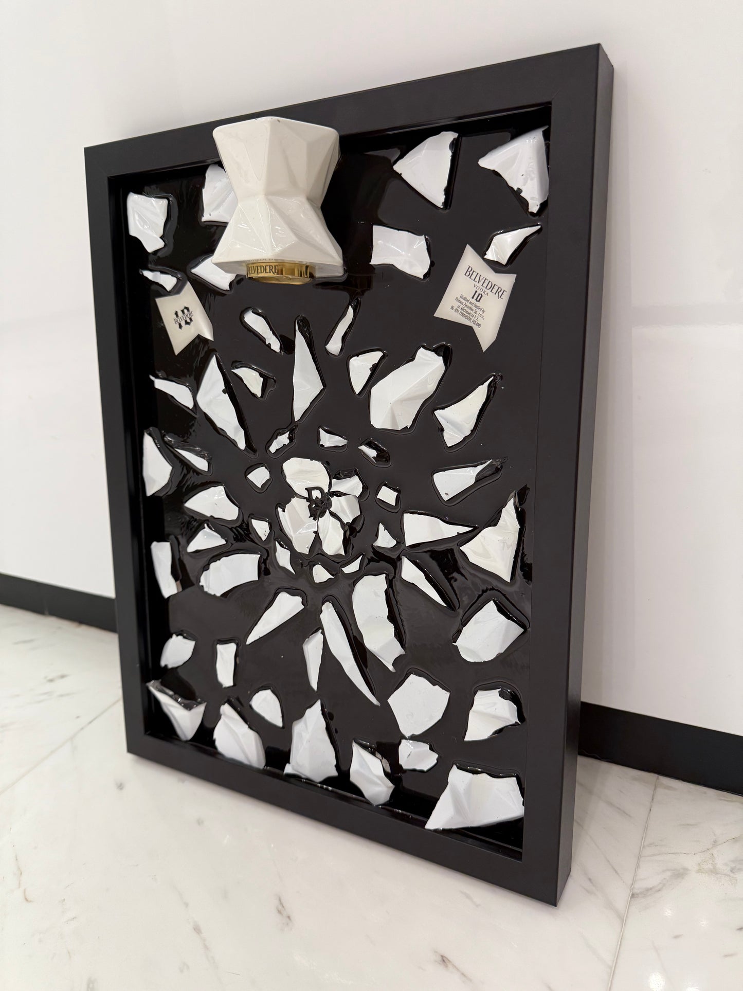 Belvedere 10 Broken Bottle Frame Art