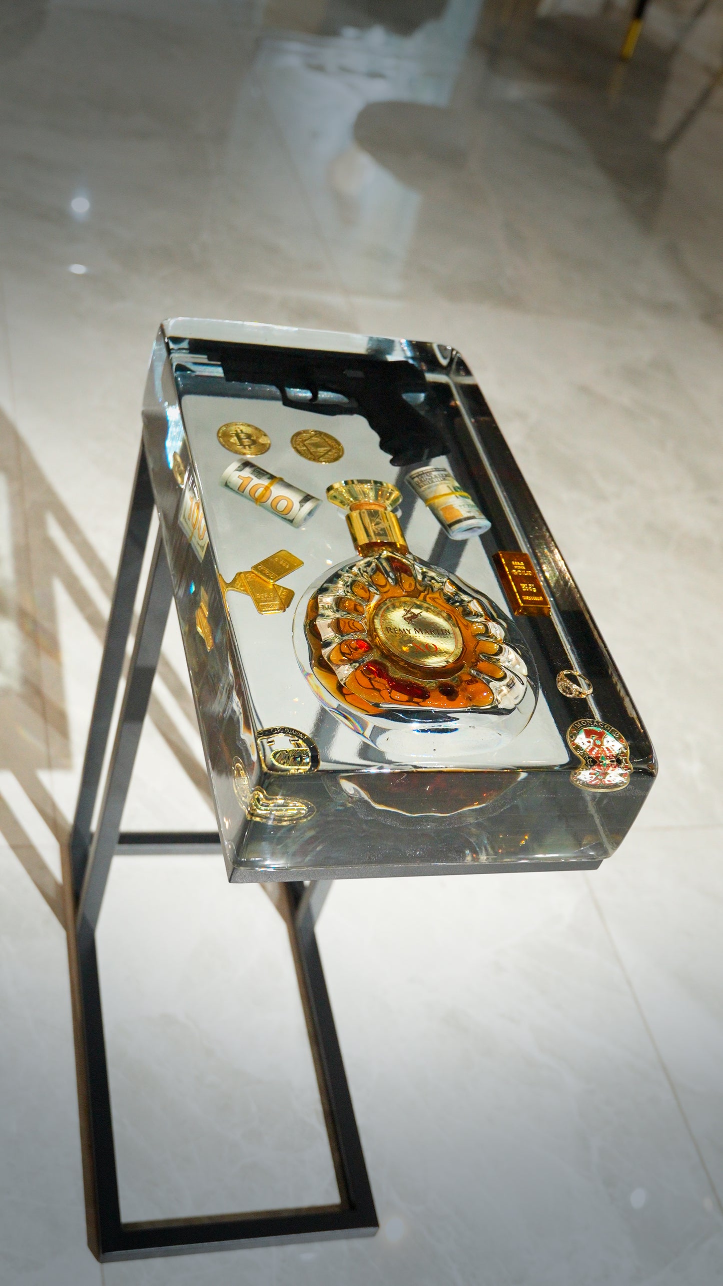 Remy Martin XO Square Side Table
