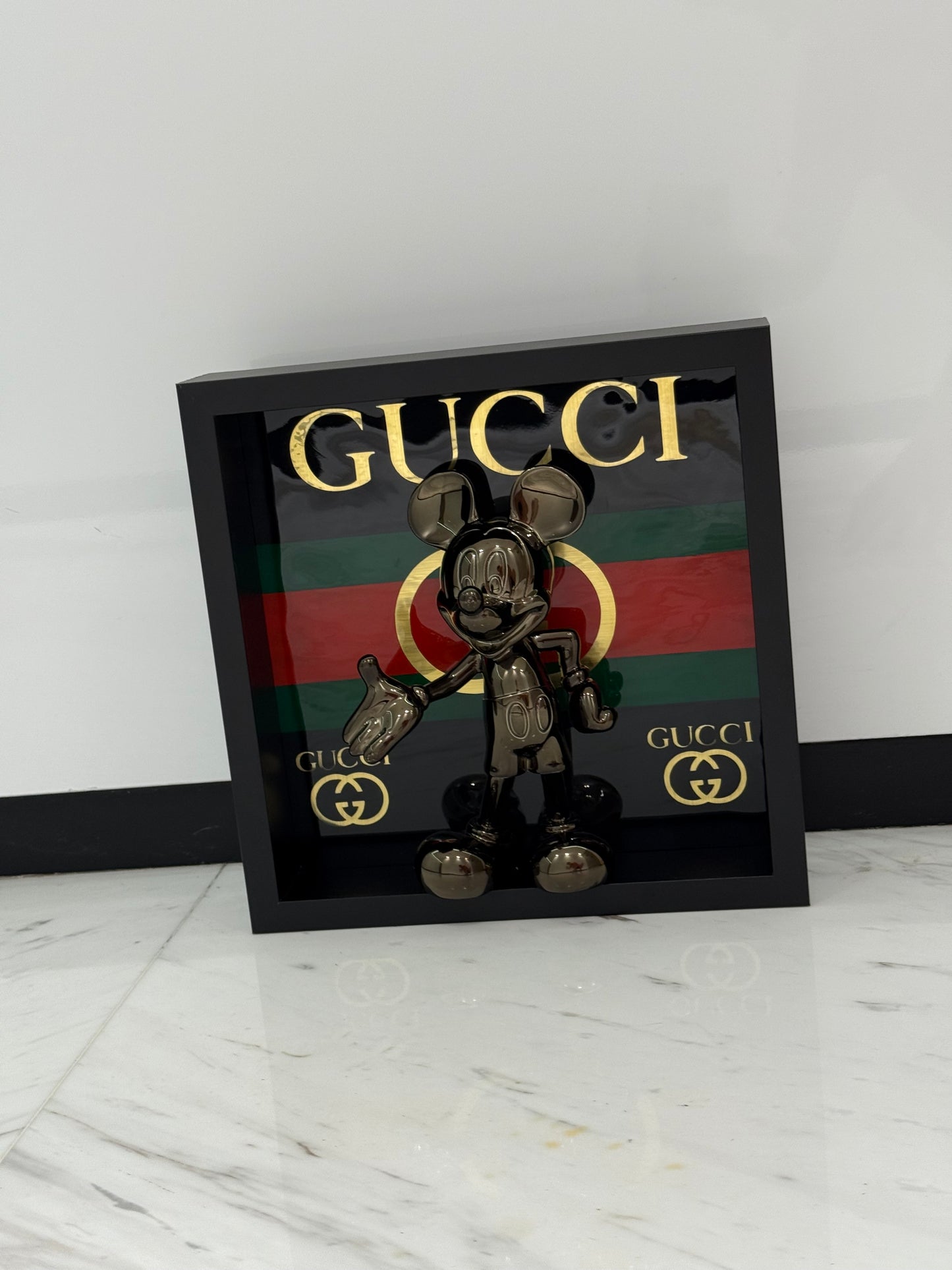 Grey Mickey in Gucci Frame – Modern Minimalism Meets Luxury