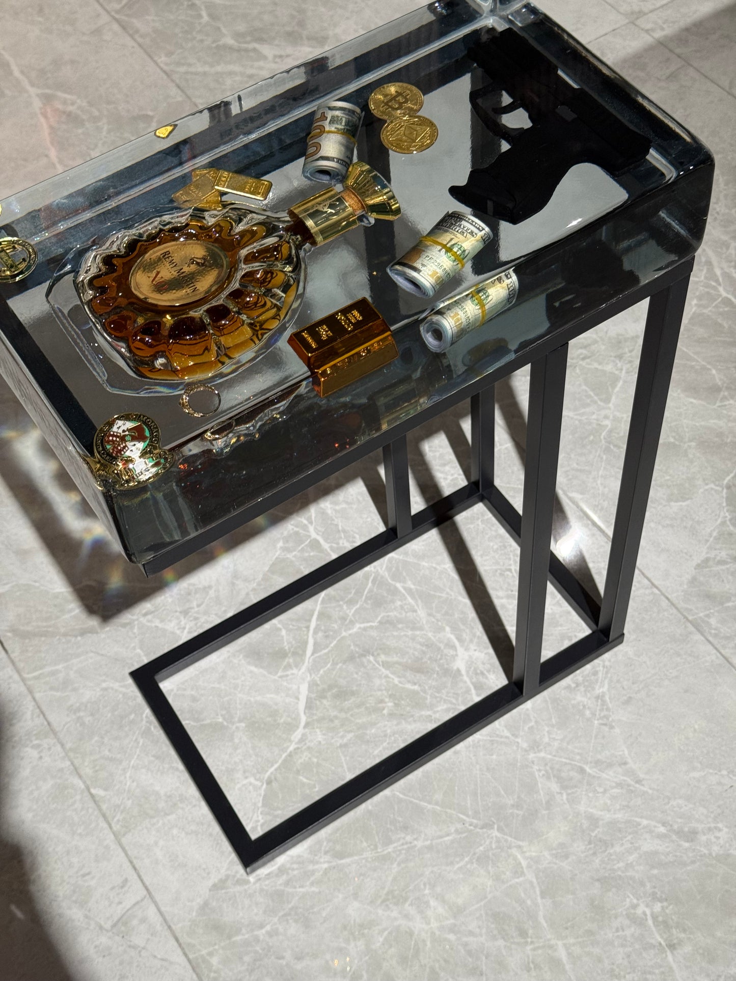 Remy Martin XO Square Side Table