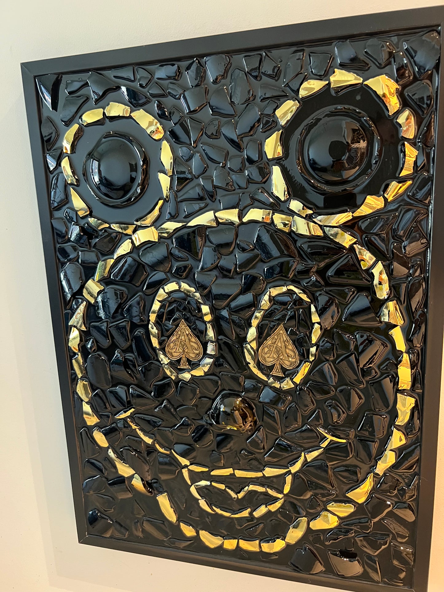 Big Mickey Mouse Frame Gold black