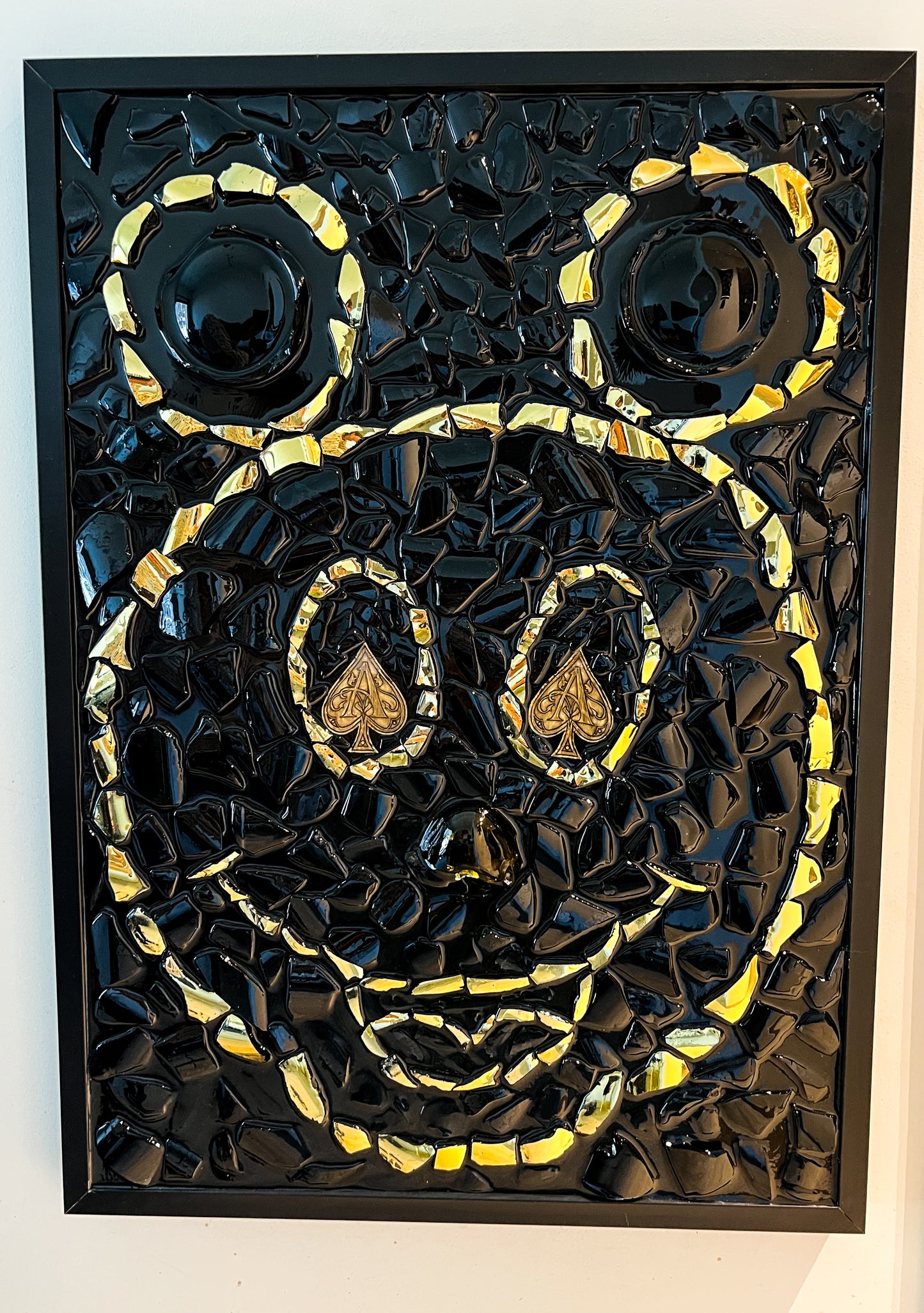Big Mickey Mouse Frame Gold black