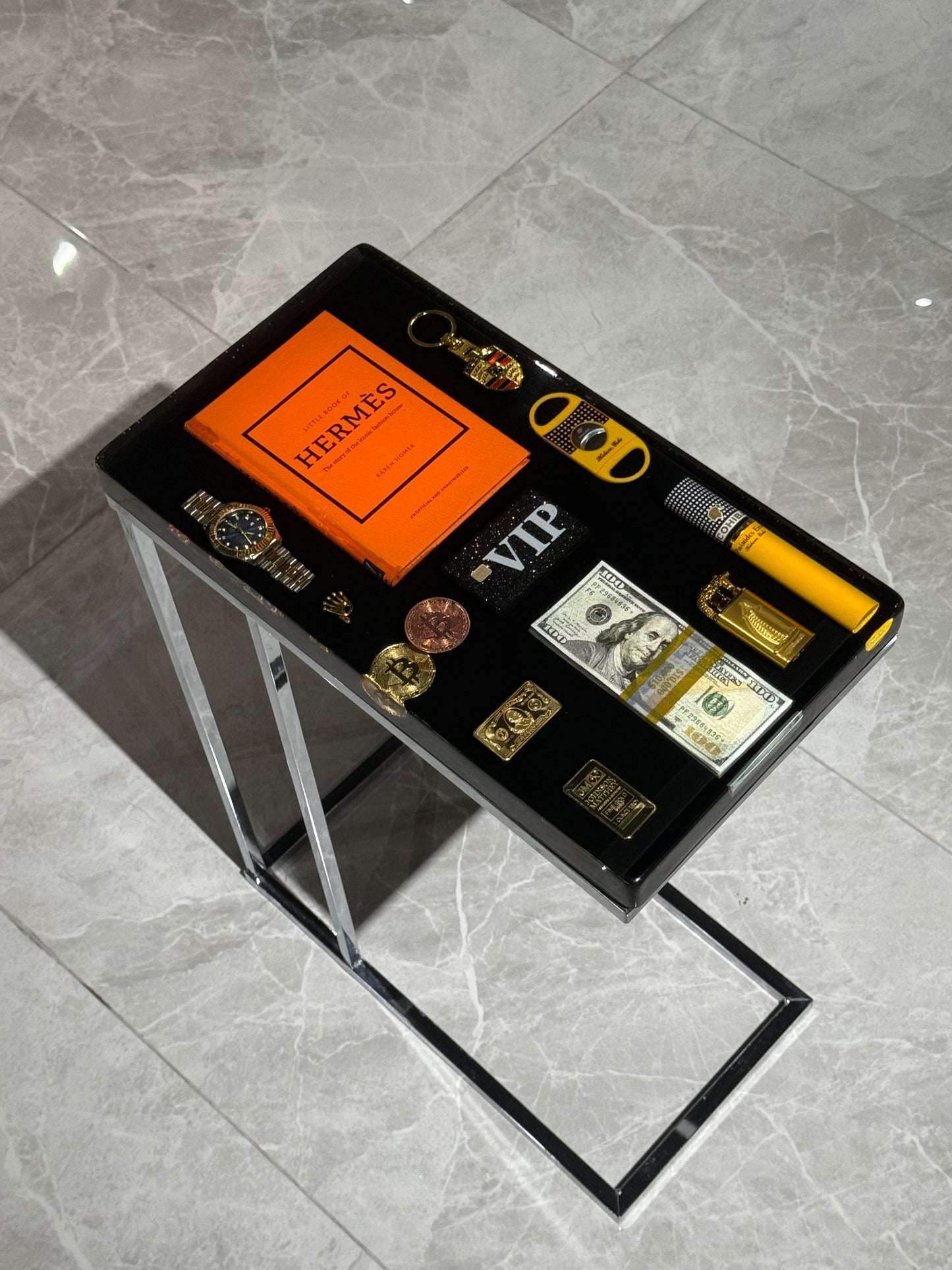 Hermes Book Square Side Table