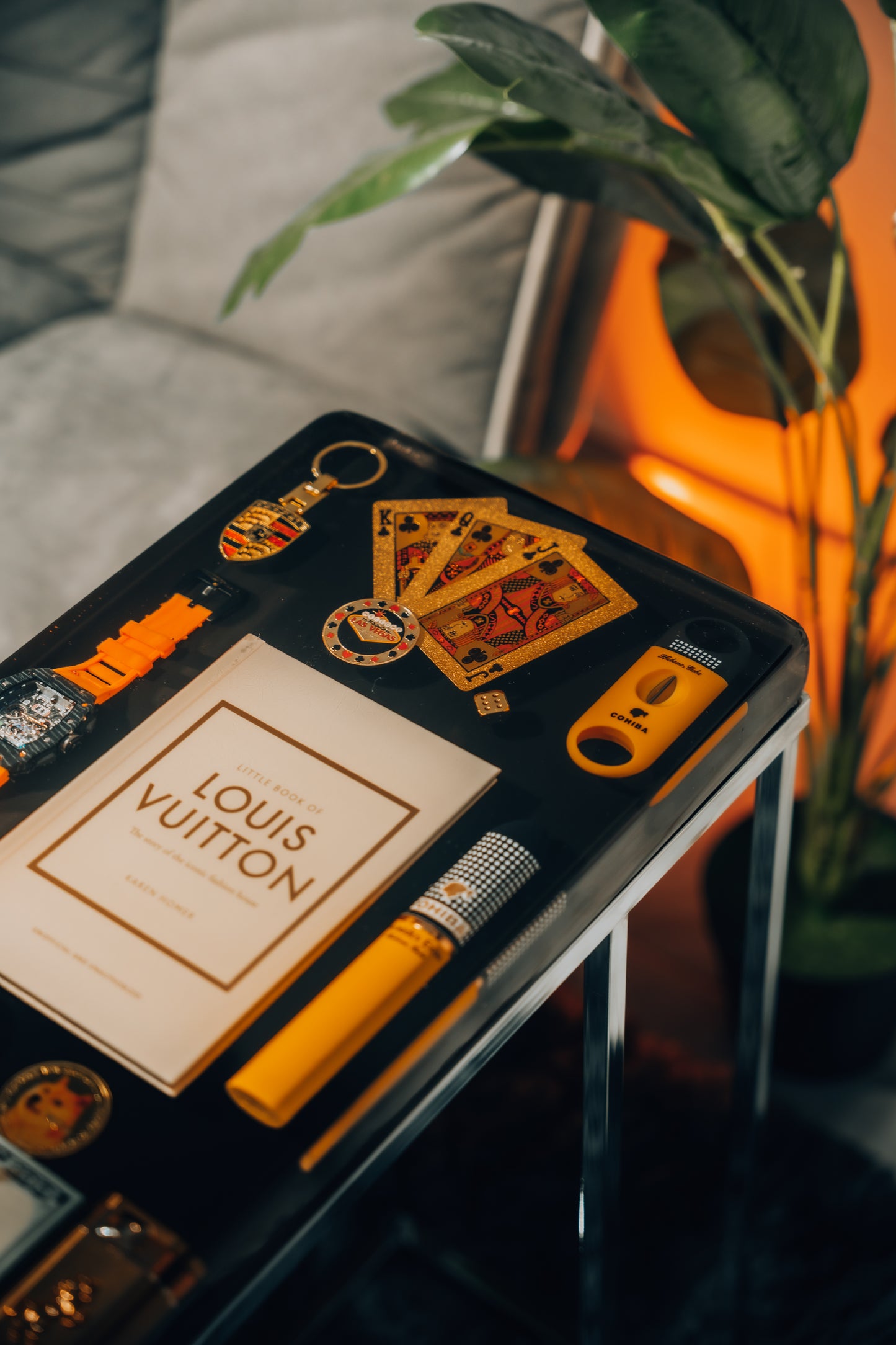 Richard Mille and Louis Vuitton Book Square Side Table