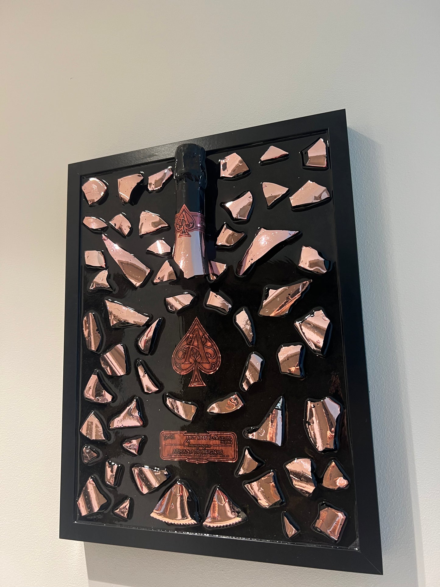 ACE Champagne Rosé Broken Bottle Art