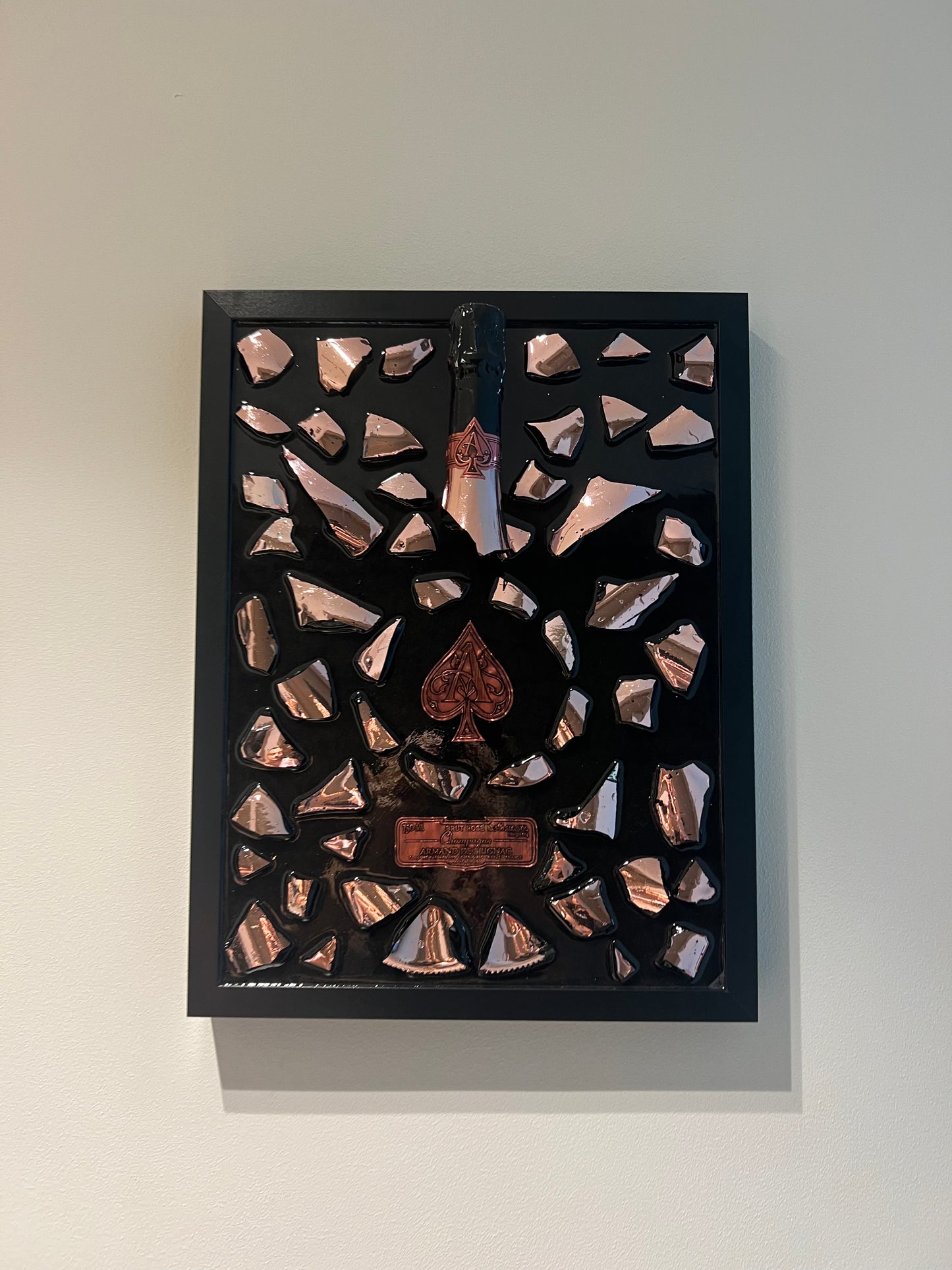 ACE Champagne Rosé Broken Bottle Art