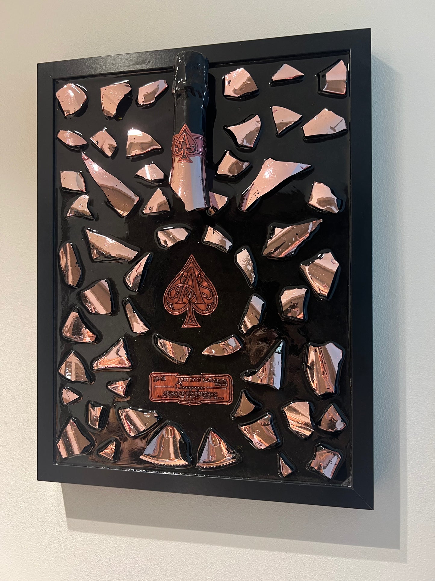 ACE Champagne Rosé Broken Bottle Art