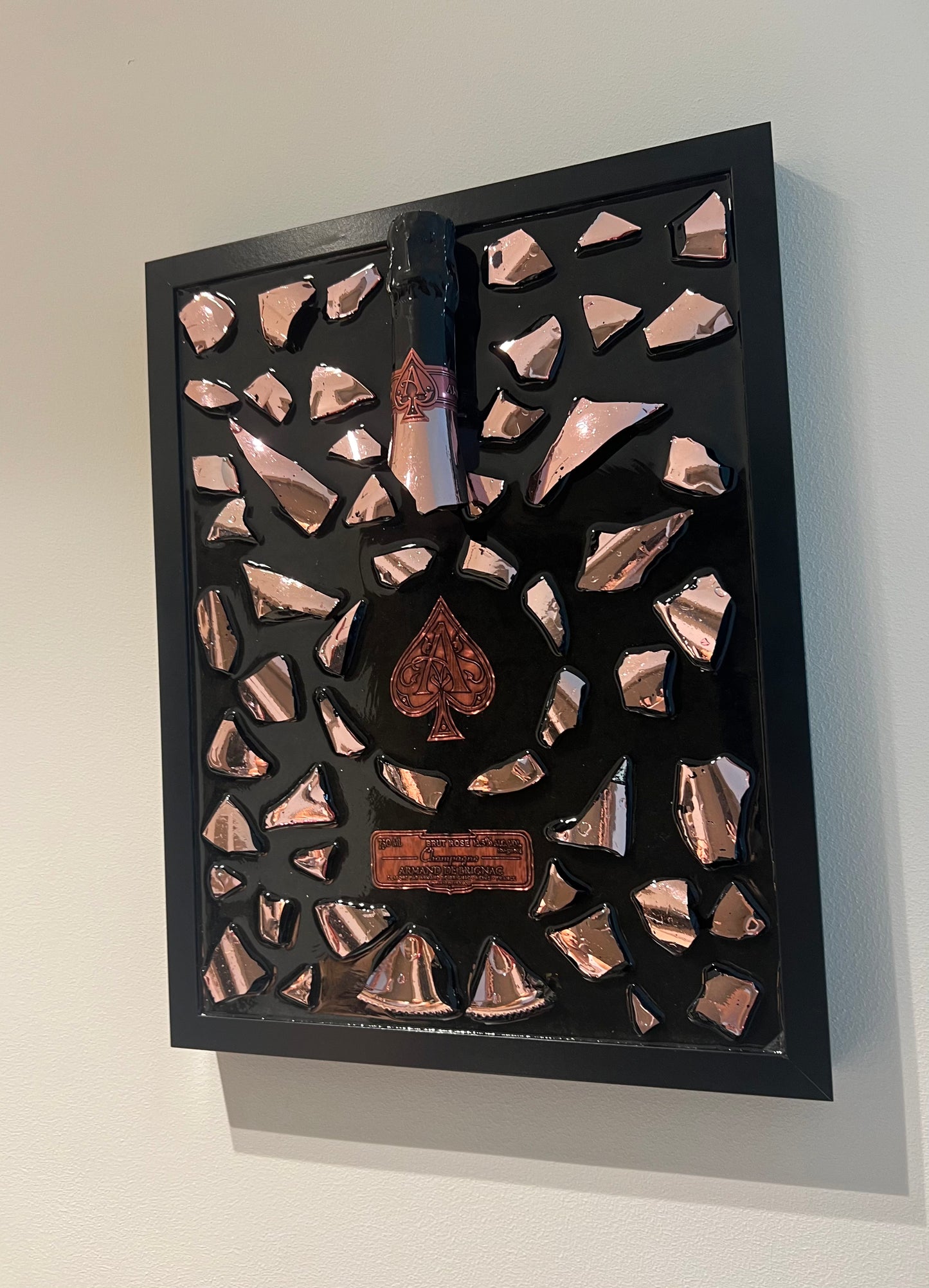 ACE Champagne Rosé Broken Bottle Art