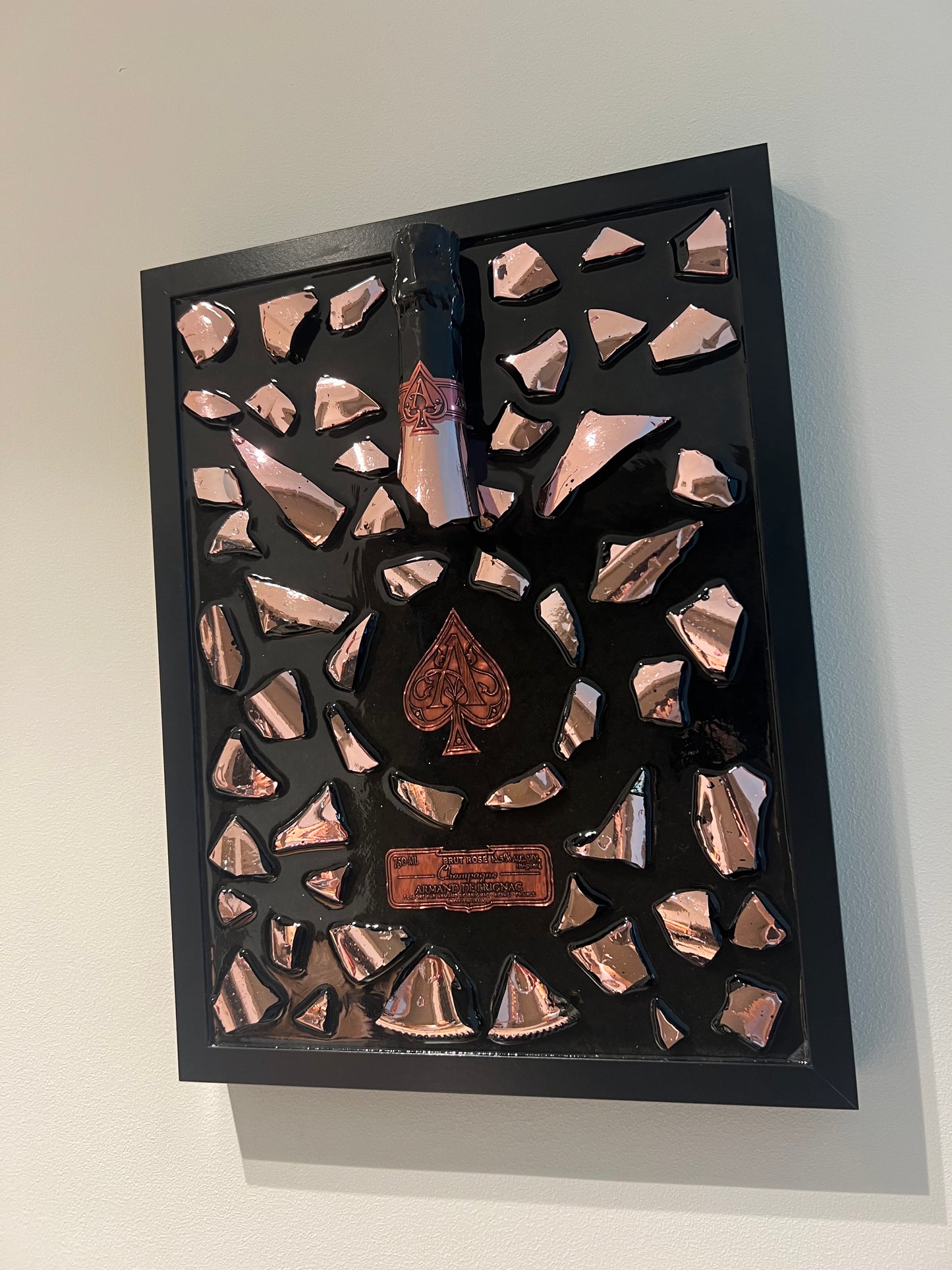 ACE Champagne Rosé Broken Bottle Art