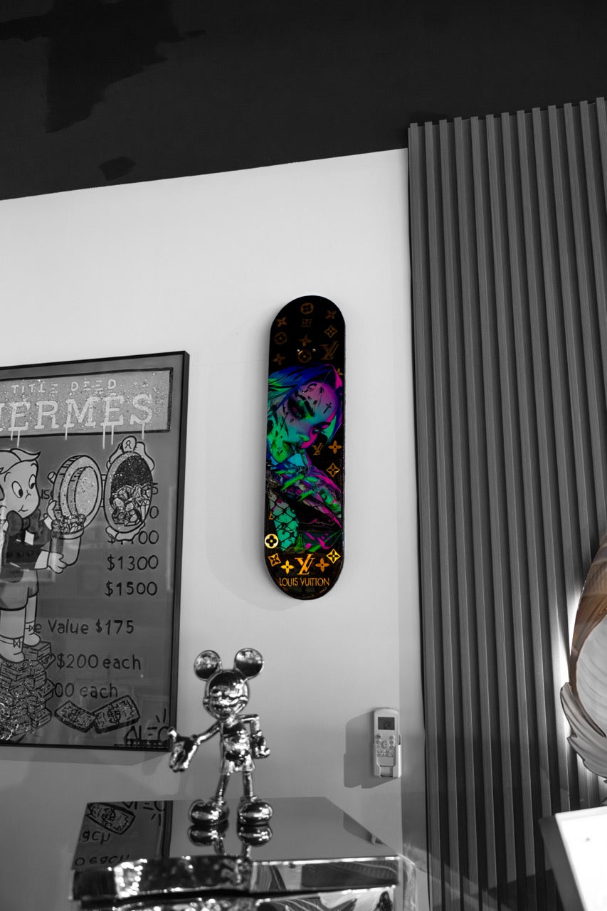 LV Skateboard Louis Vuitton Punk Lady black