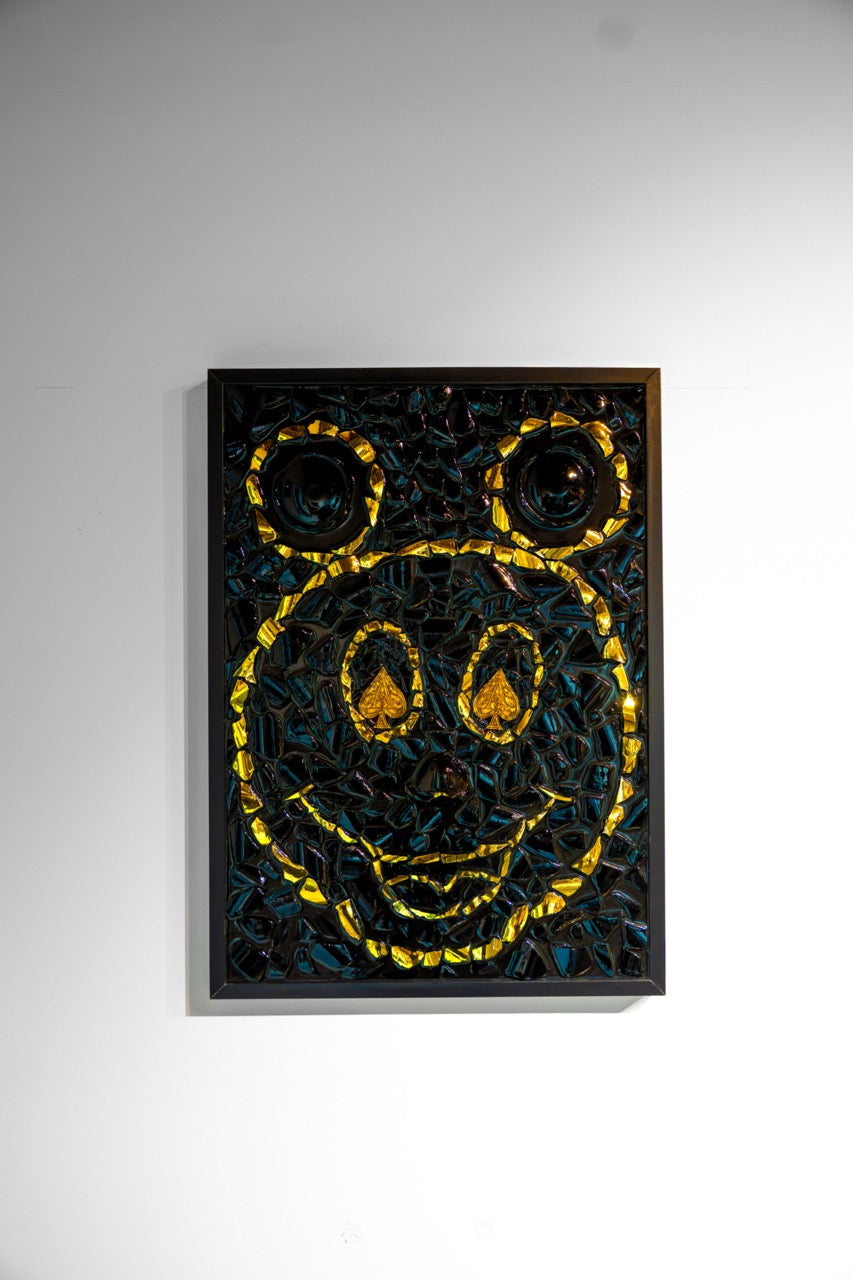 Big Mickey Mouse Frame Gold black