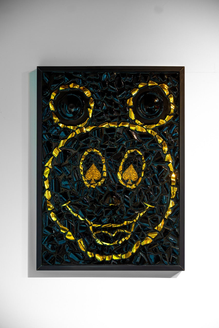 Big Mickey Mouse Frame Gold black