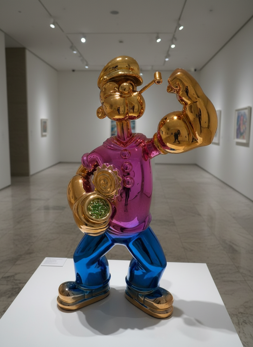 Luxury Popeye Sculpture – Strength, Style & Timeless Character