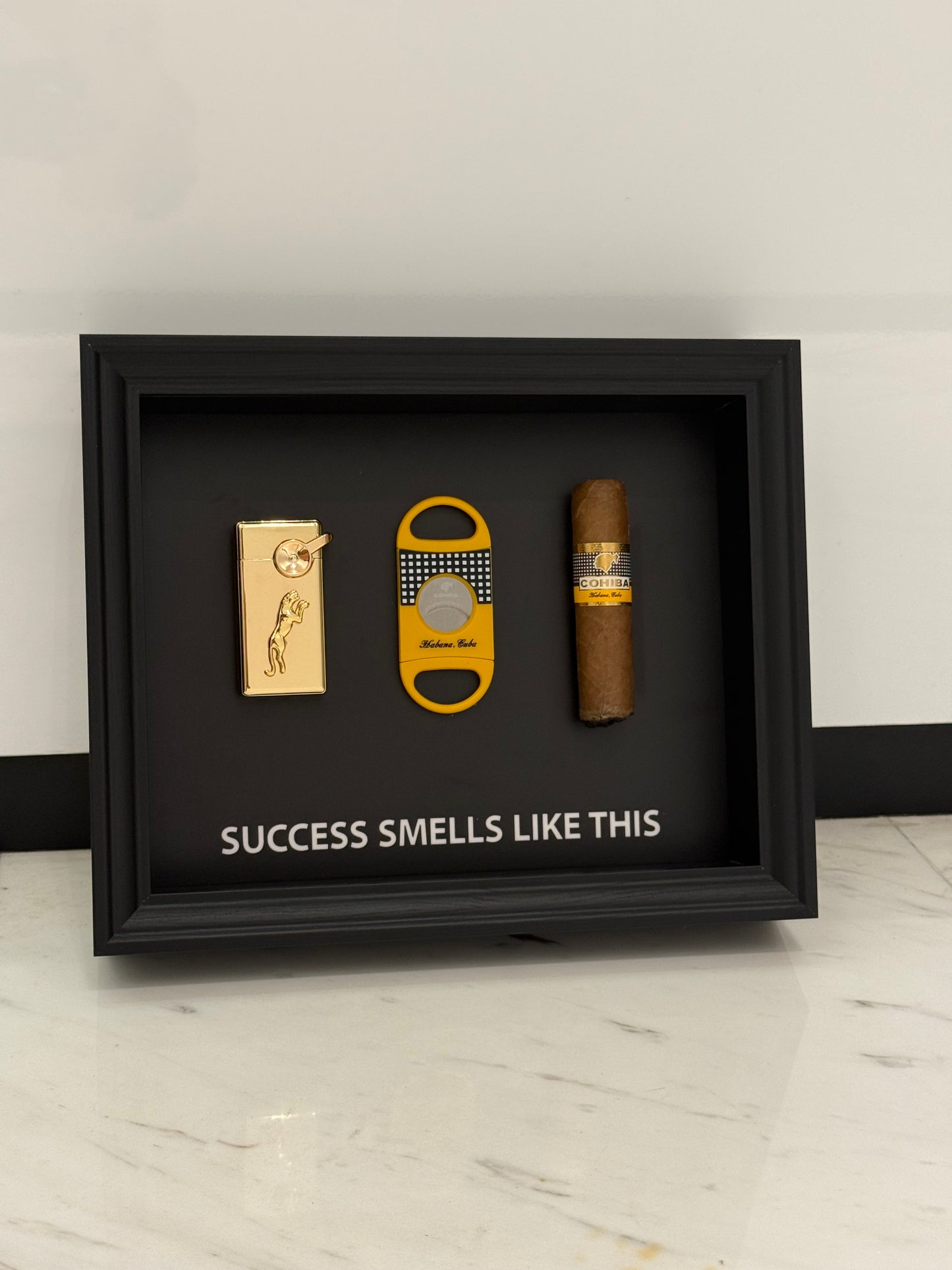 Success Smells Like This - Luxury Cigar Box Frame – A Statement for Winners