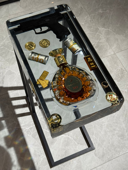 Remy Martin XO Square Side Table