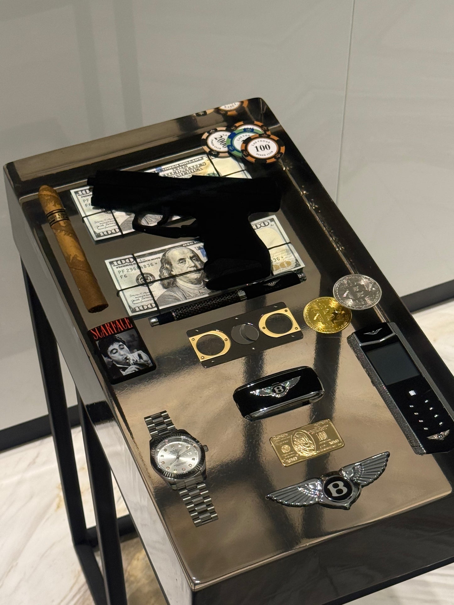 Bentley limited Edition no. 1 Square side Table